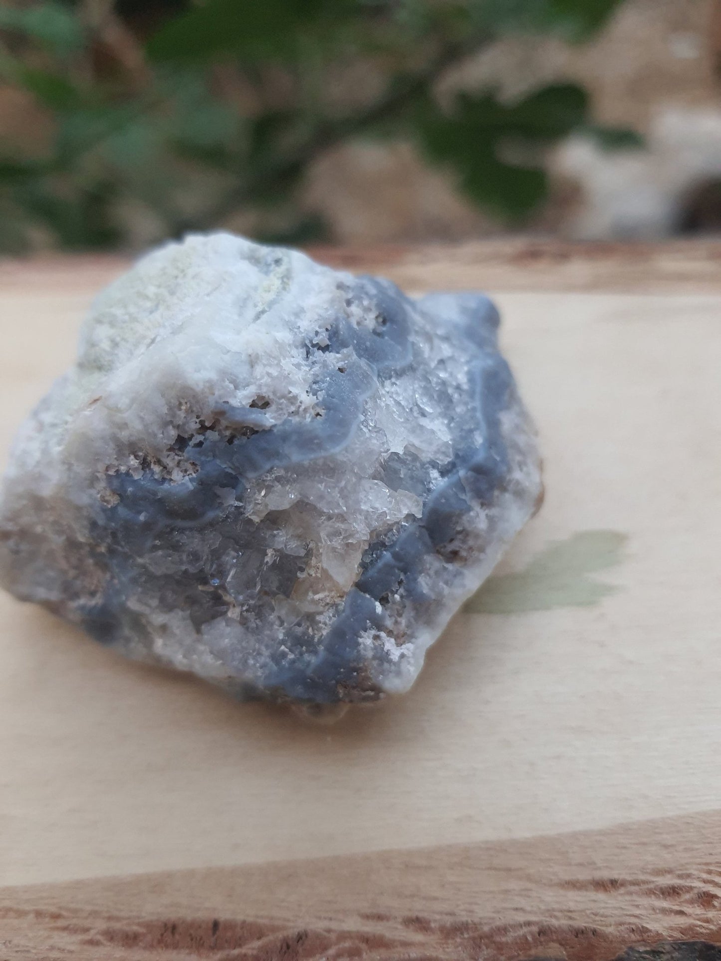 Blue Lace Agate Cluster, Sparkly Druzy Geode, Raw Crystal, Malawi (82g) - LunarGem -