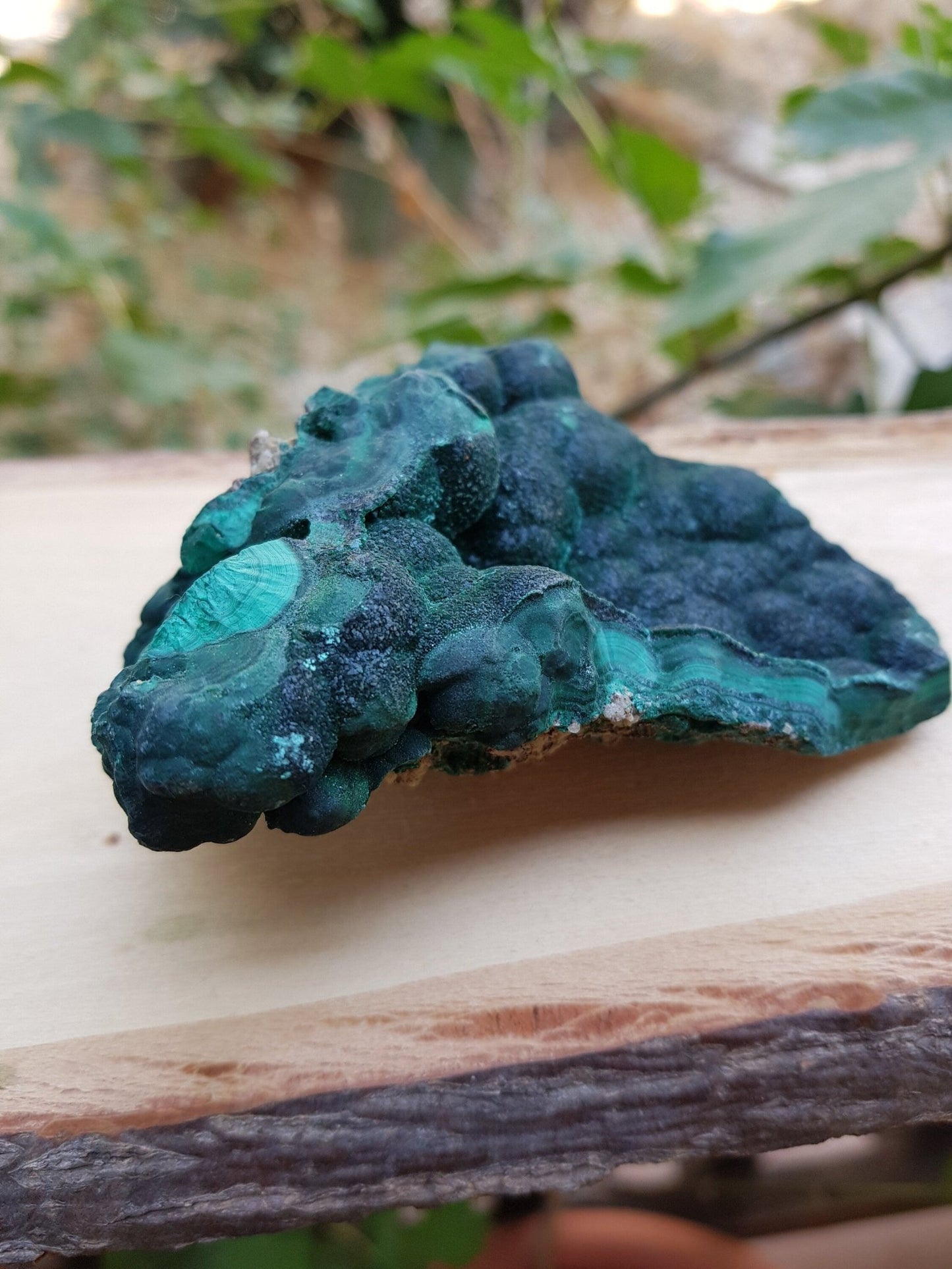 Botryoidal Malachite Specimen: 228g Raw Congo Mineral - LunarGem -