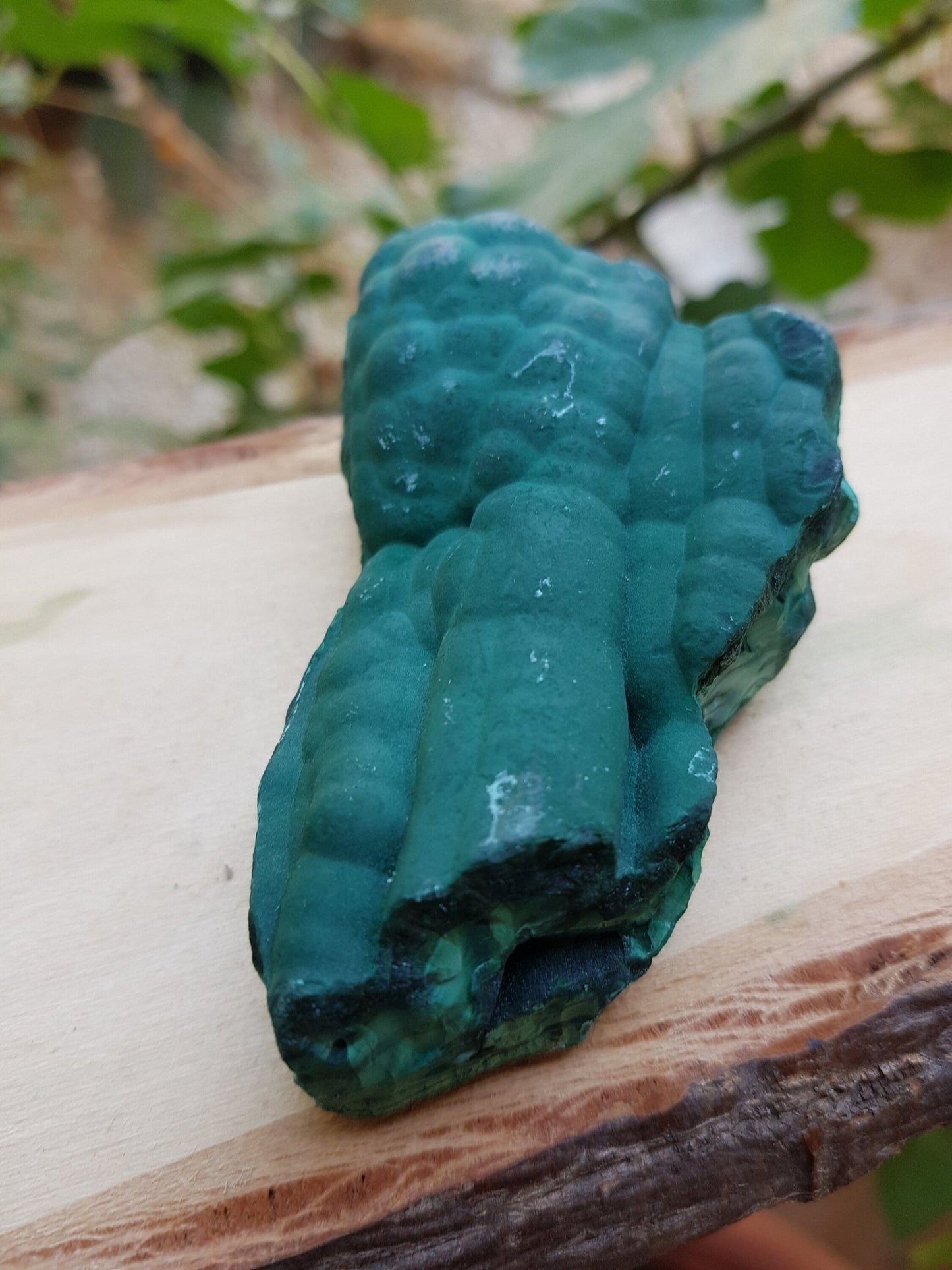 Botryoidal Malachite Specimen: Raw Congo Mineral (211g) - LunarGem -