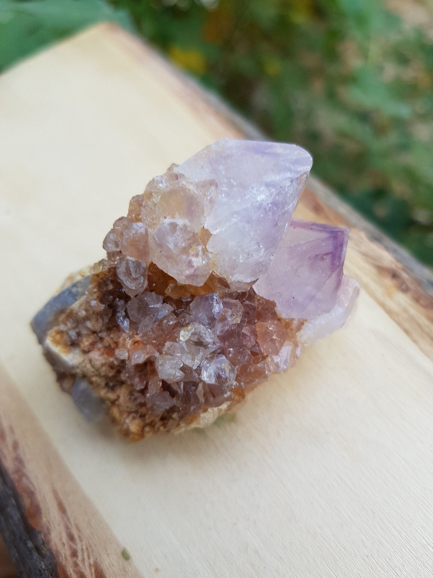 Laveder Spirit Quartz , Amethyst Cactus Quartz, Crystal Clusters - LunarGem -