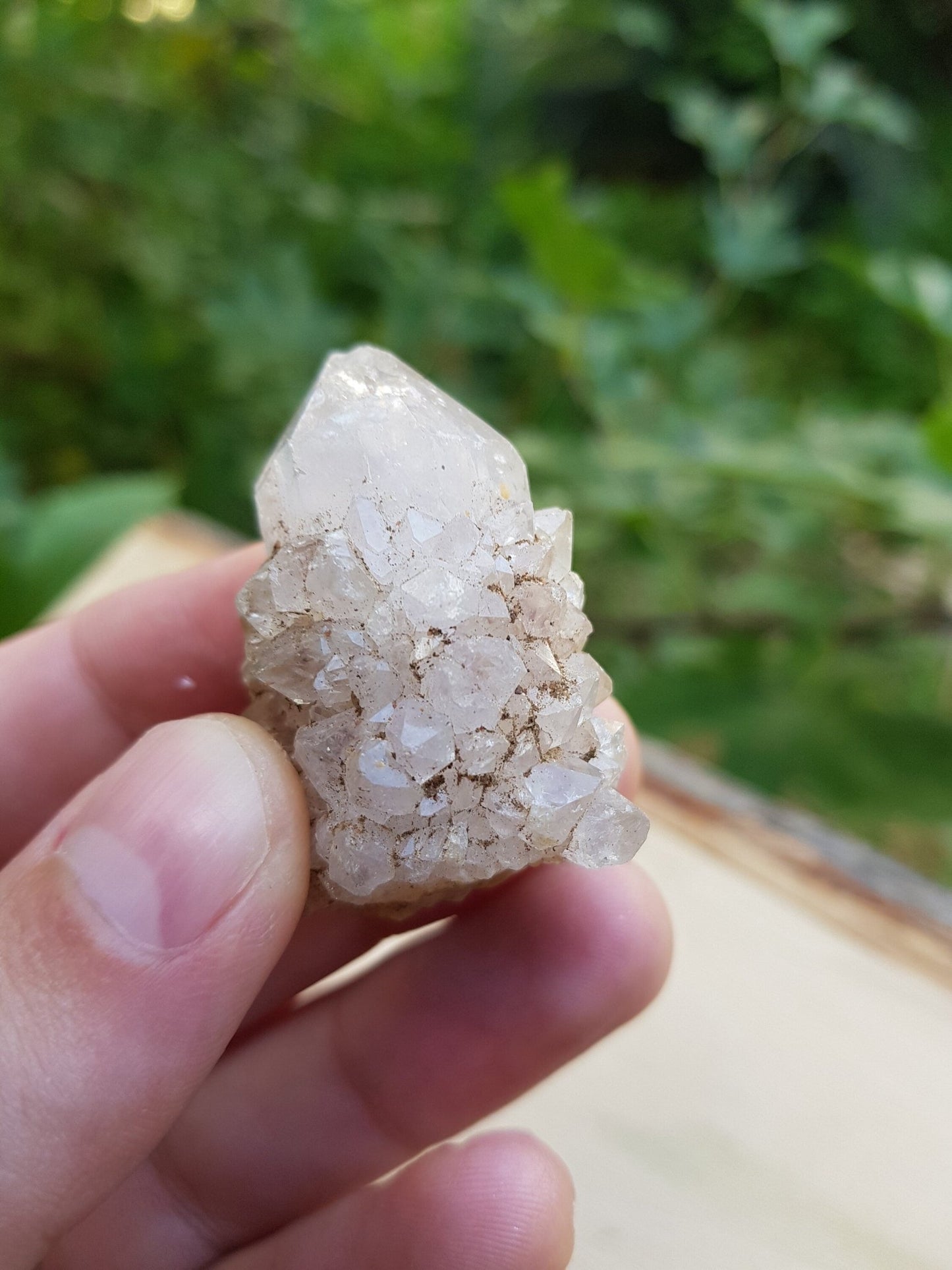 Lavender Amethyst Spirit Quartz Cluster: Ethically Sourced Cactus Quartz - LunarGem -