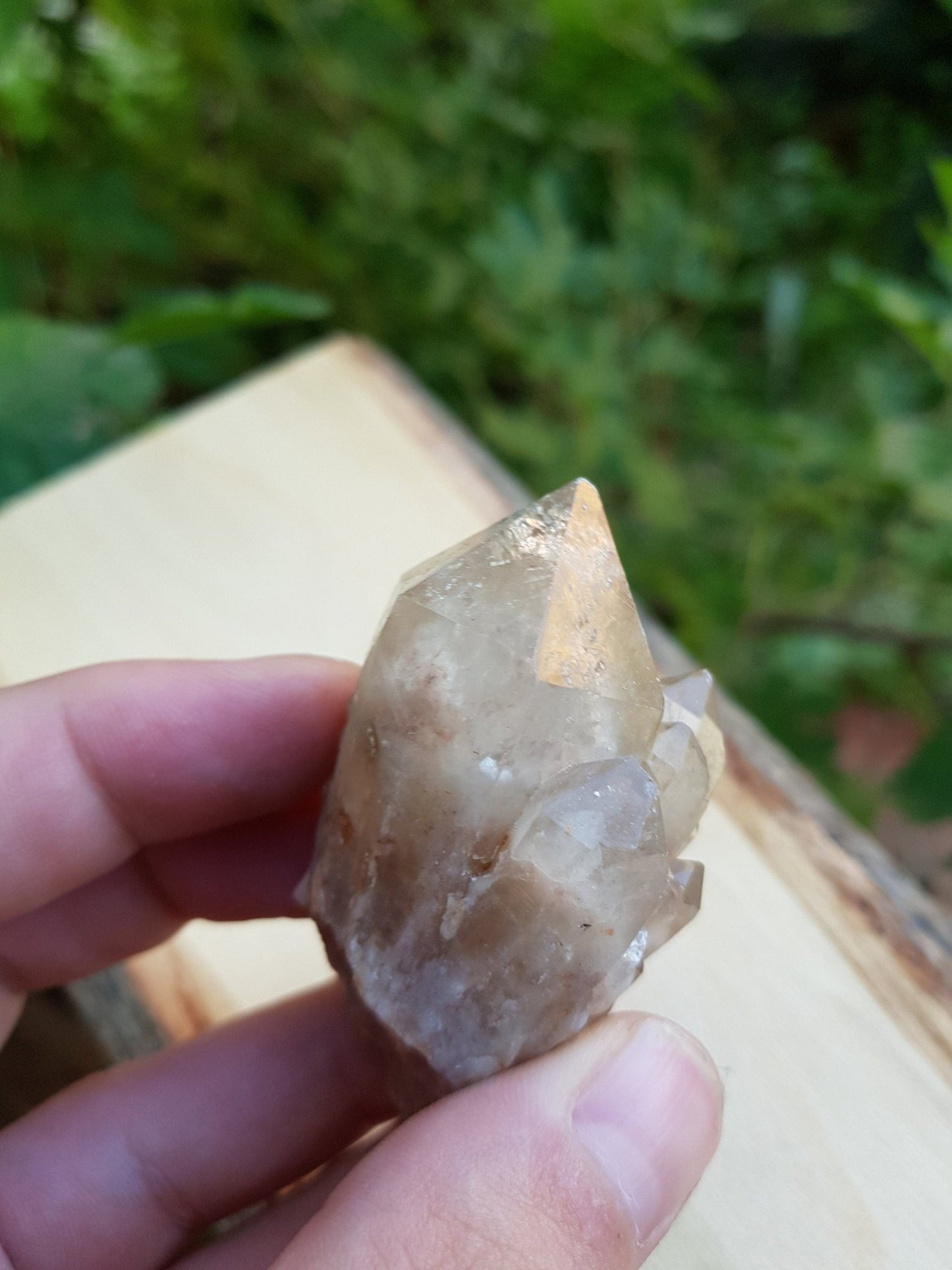 Natural Congo Citrine Cluster: Kundalini Mineral Specimen, 69g - LunarGem -