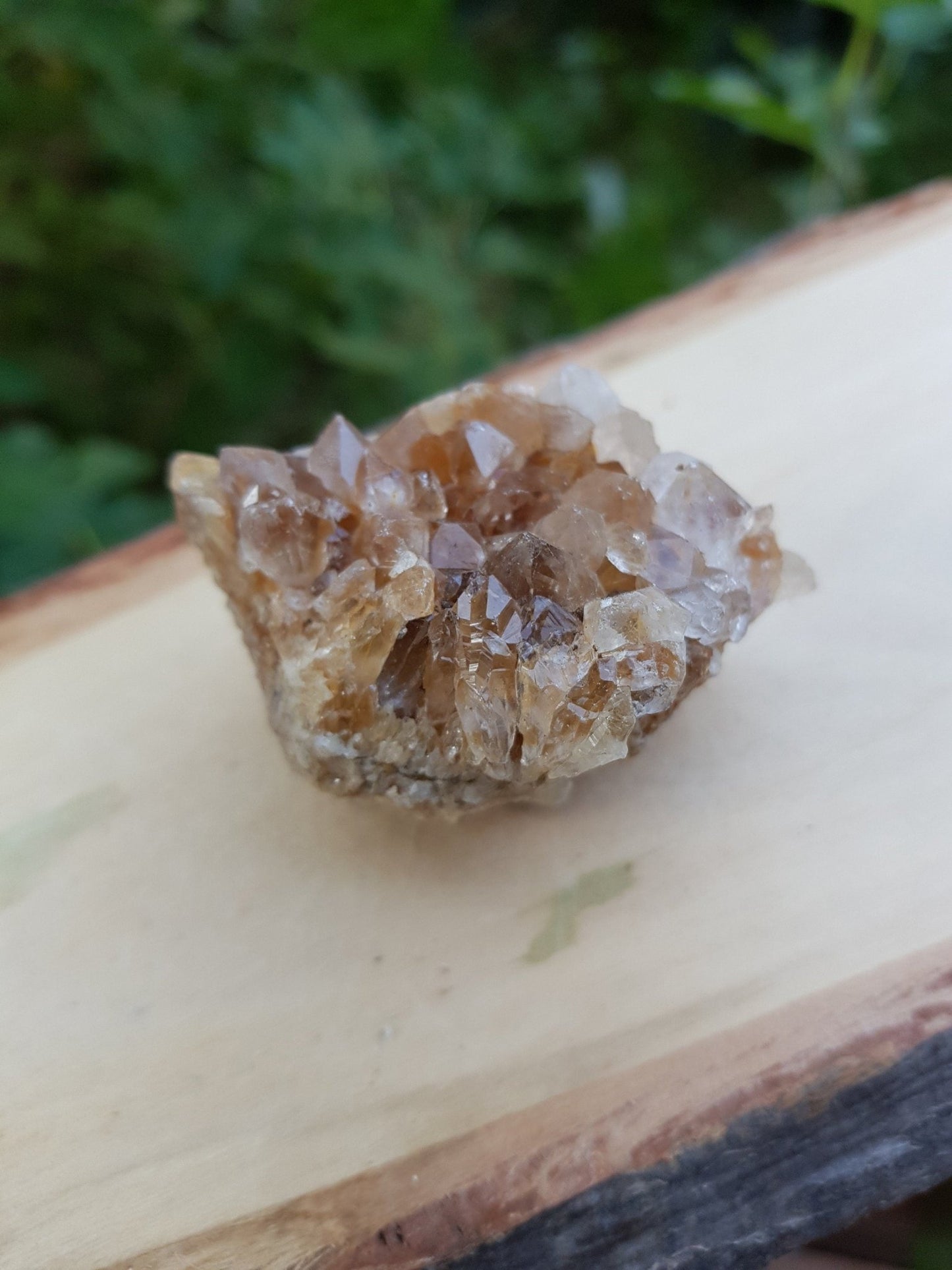 Natural Smoky Citrine Quartz Cluster 89g, Mineral Specimen, Crystal Clusters - LunarGem -
