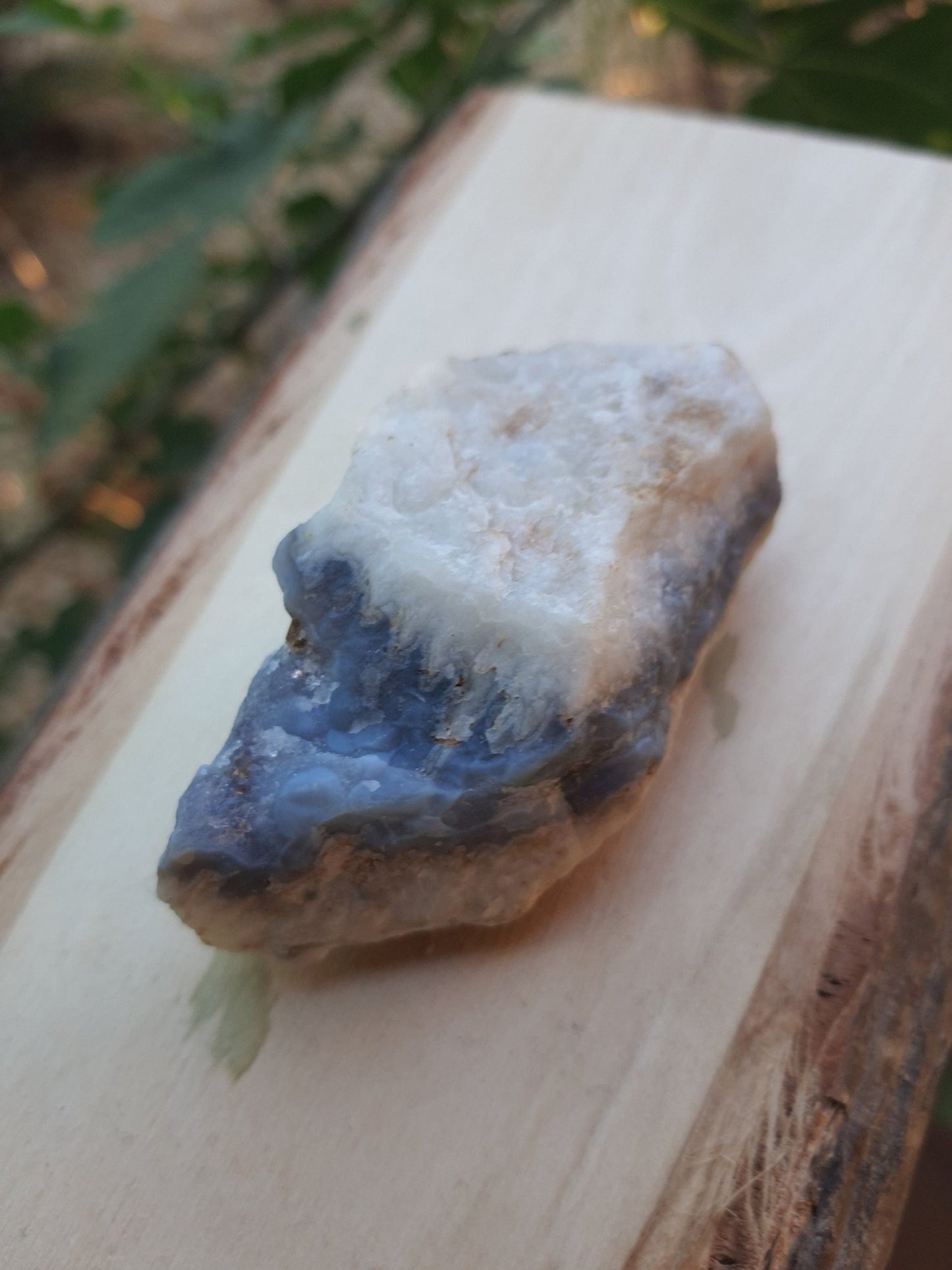 Sparkly Blue Lace Agate Druzy Cluster, Ethically Sourced from Malawi - LunarGem -