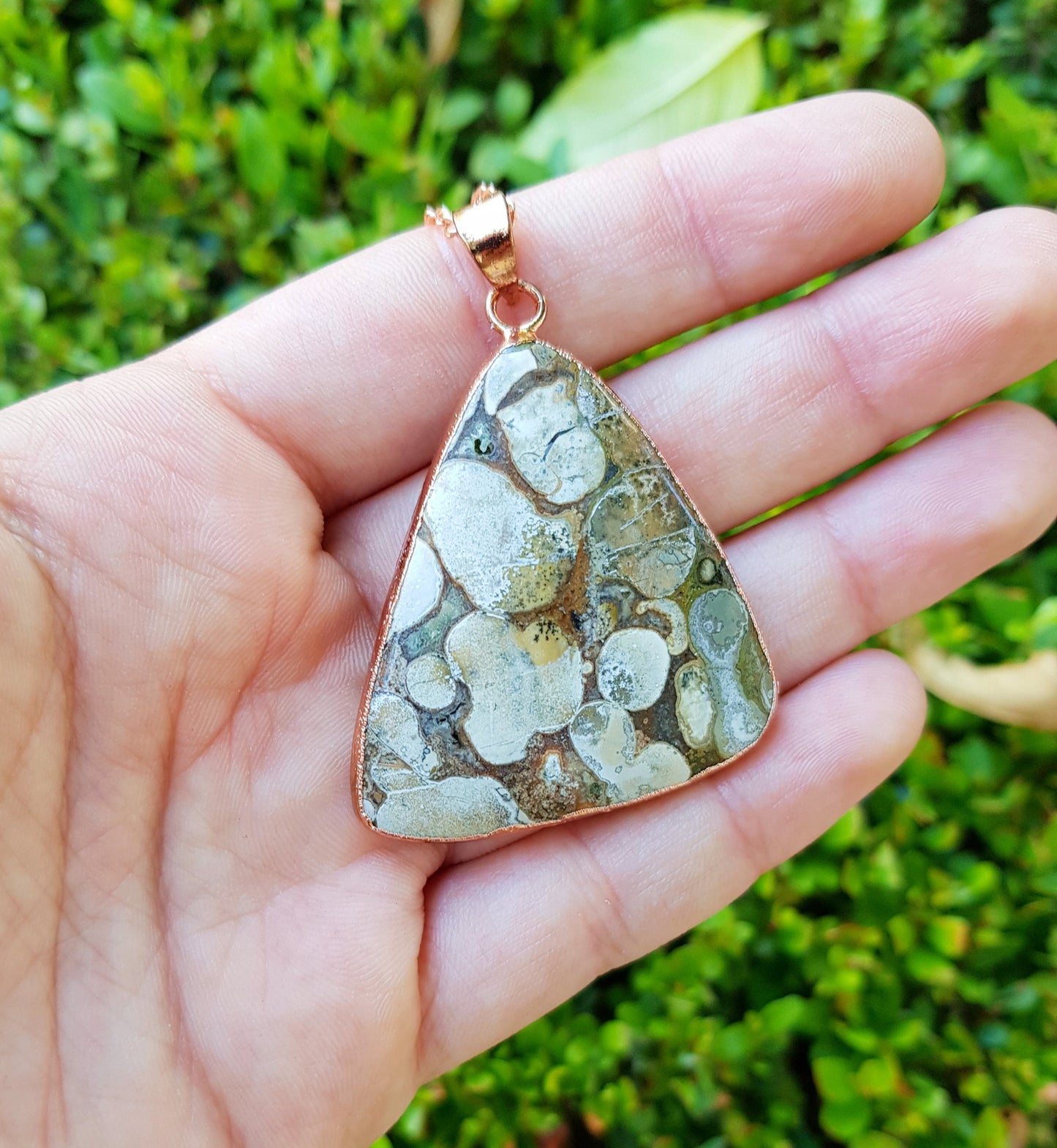 Cobra Jasper Copper Pendant Electroformed Necklace GypsyJewelry