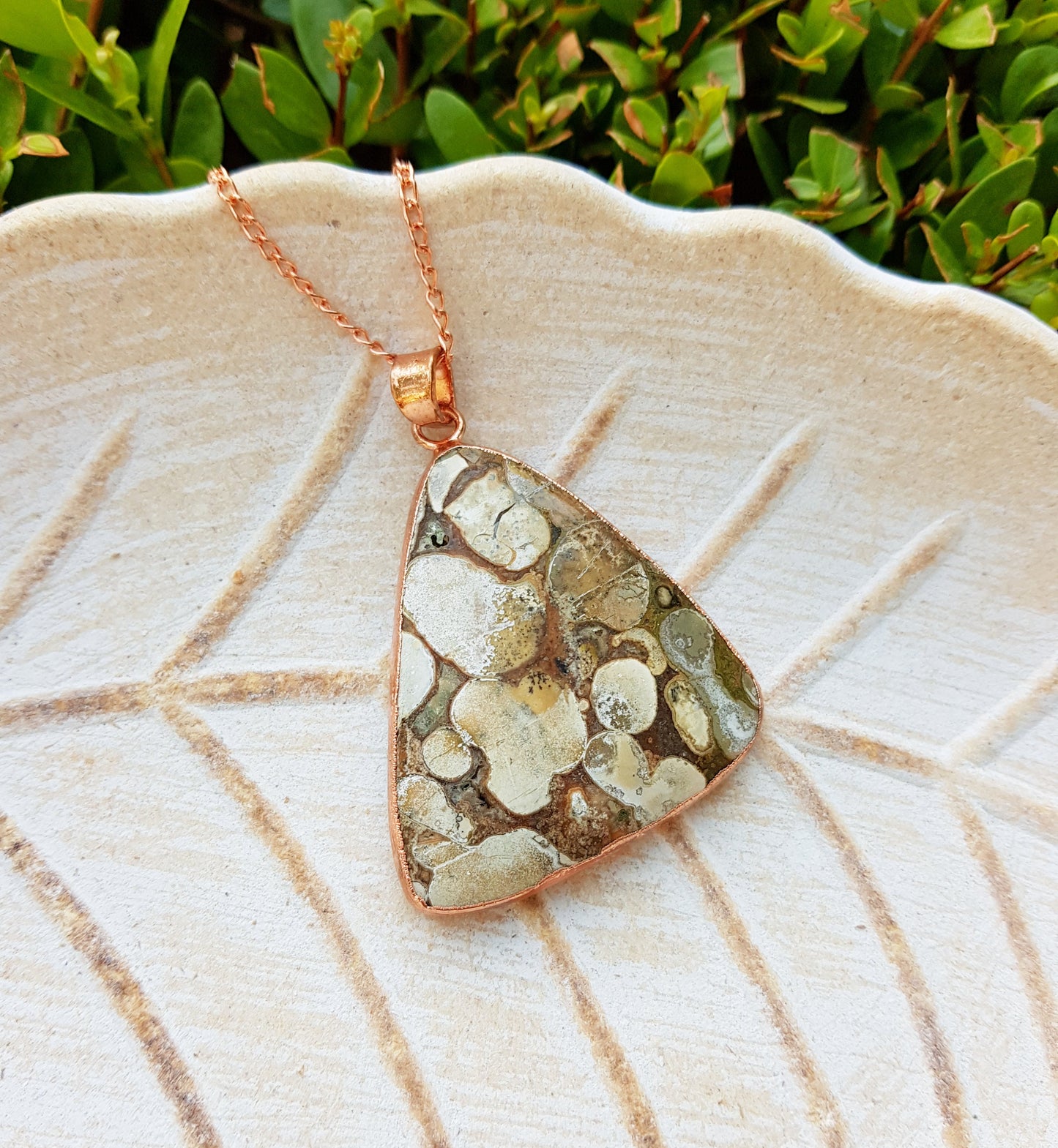 Cobra Jasper Copper Pendant Electroformed Necklace GypsyJewelry
