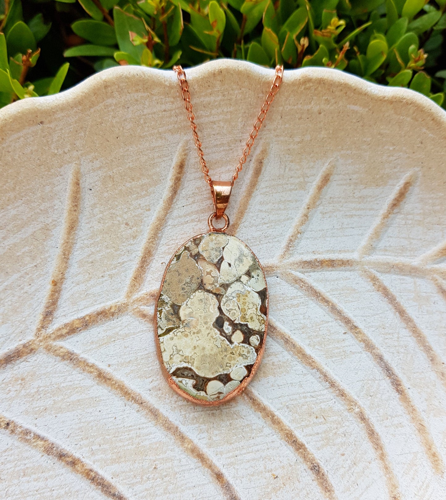 Cobra Jasper Copper Pendant Electroformed Necklace GypsyJewelry