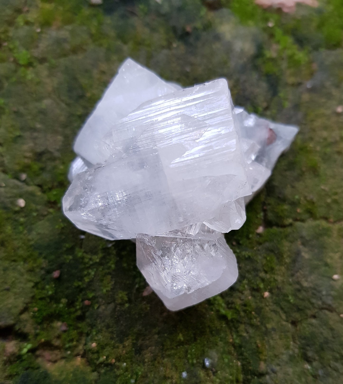 Small Natural Apophylite Crystal Cluster, Double Terminated Mineral, Healing Crystal, Mineral Specimen, Mineral Collection