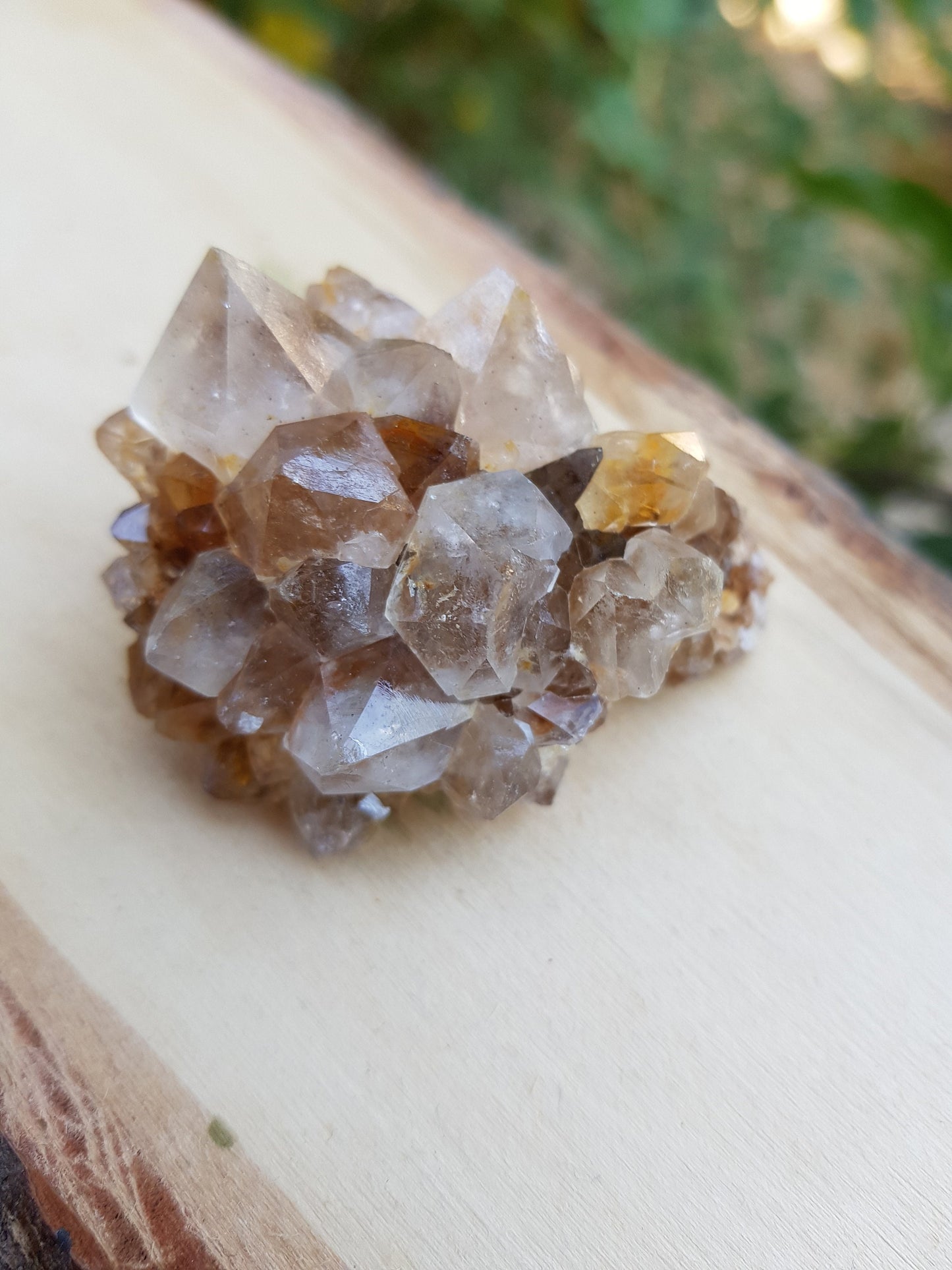 Natural Smoky Citrine Quartz Clusters, Mineral Specimen, Crystal Clusters