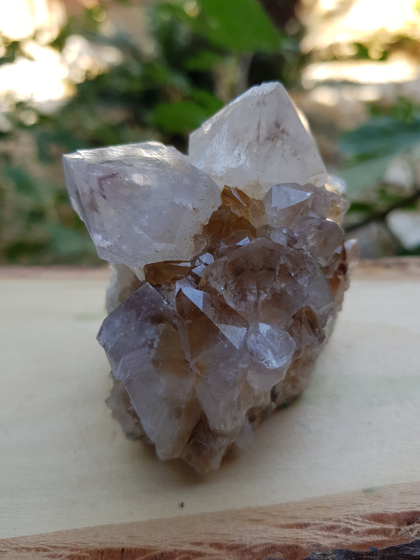 A++ Natural Quartz And Citrine Cluster Top Grade Mineral Specimen 224g