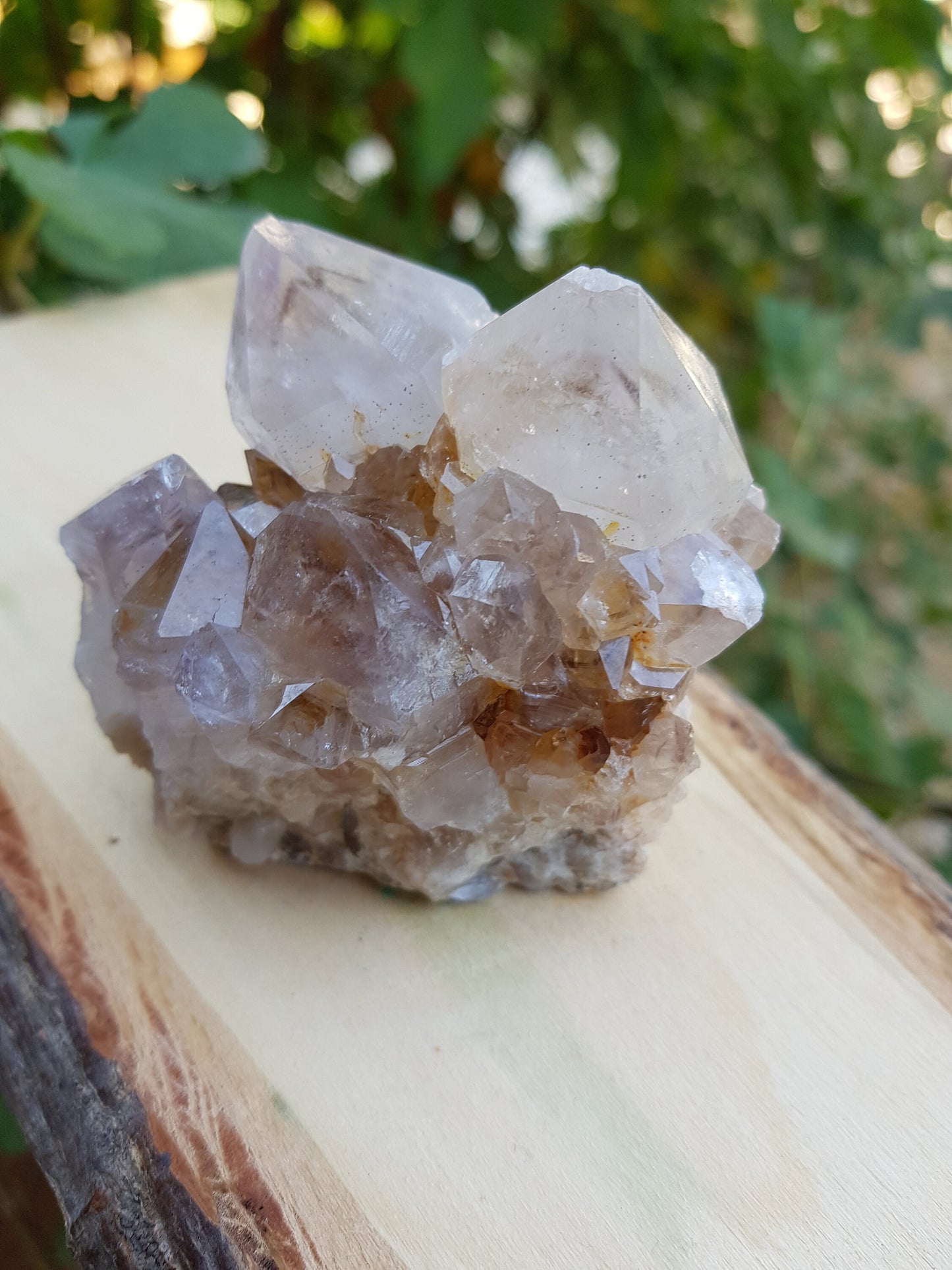 A++ Natural Quartz And Citrine Cluster Top Grade Mineral Specimen 224g