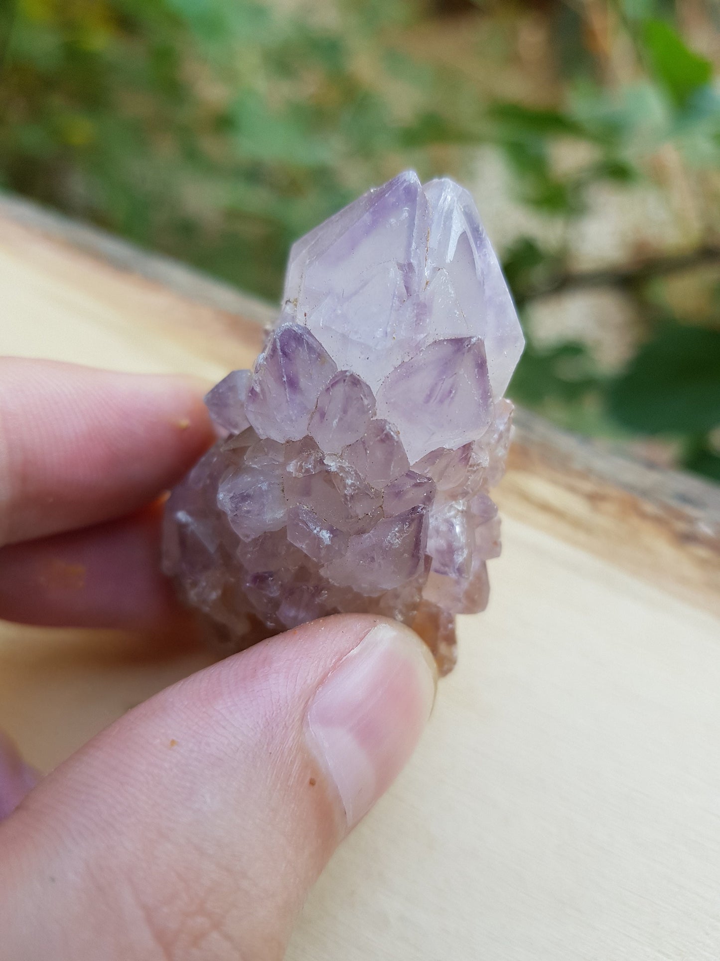 Laveder Spirit Quartz , Amethyst Cactus Quartz,