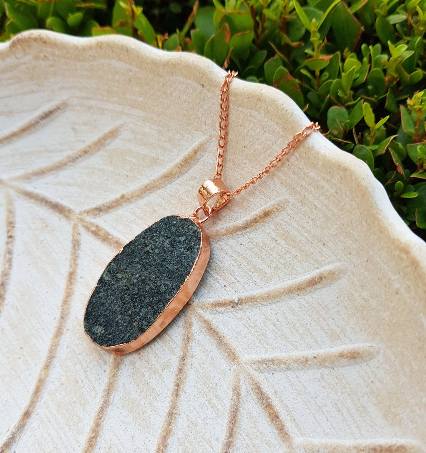 Raw Black Mica Copper Electroformed Pendant Unique Gift GypsyJewelry - LunarGem - Necklaces