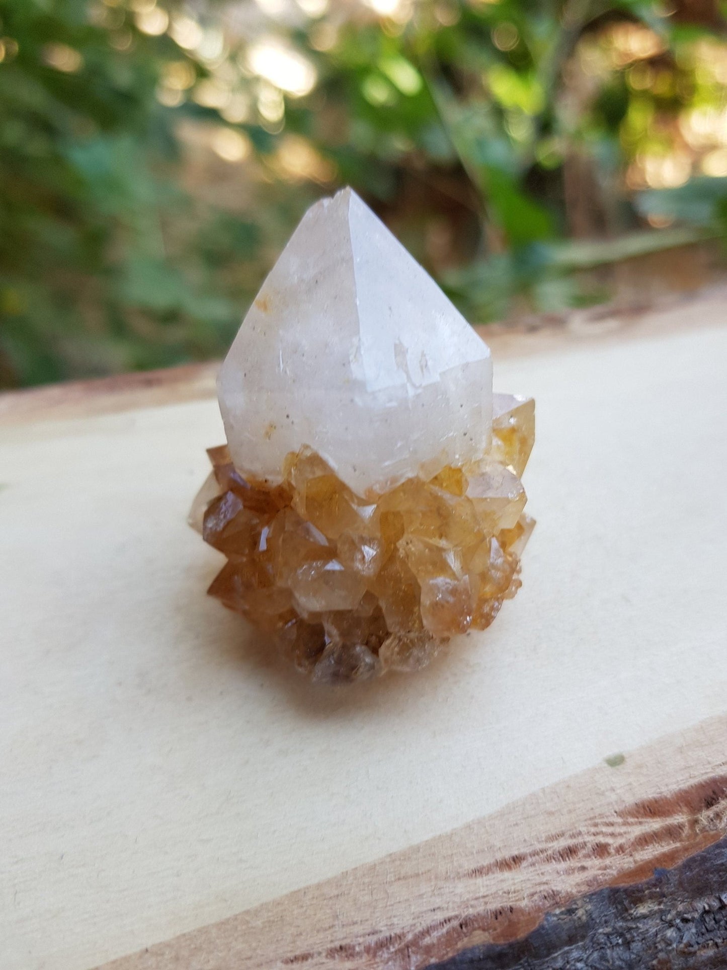 A++ Natural Quartz And Citrine Cluster Top Grade Mineral Specimen - LunarGem - 
