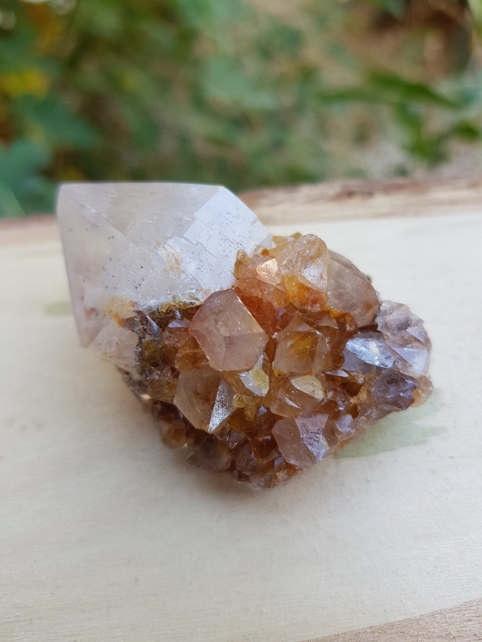A++ Natural Quartz And Citrine Cluster Top Grade Mineral Specimen - LunarGem - 