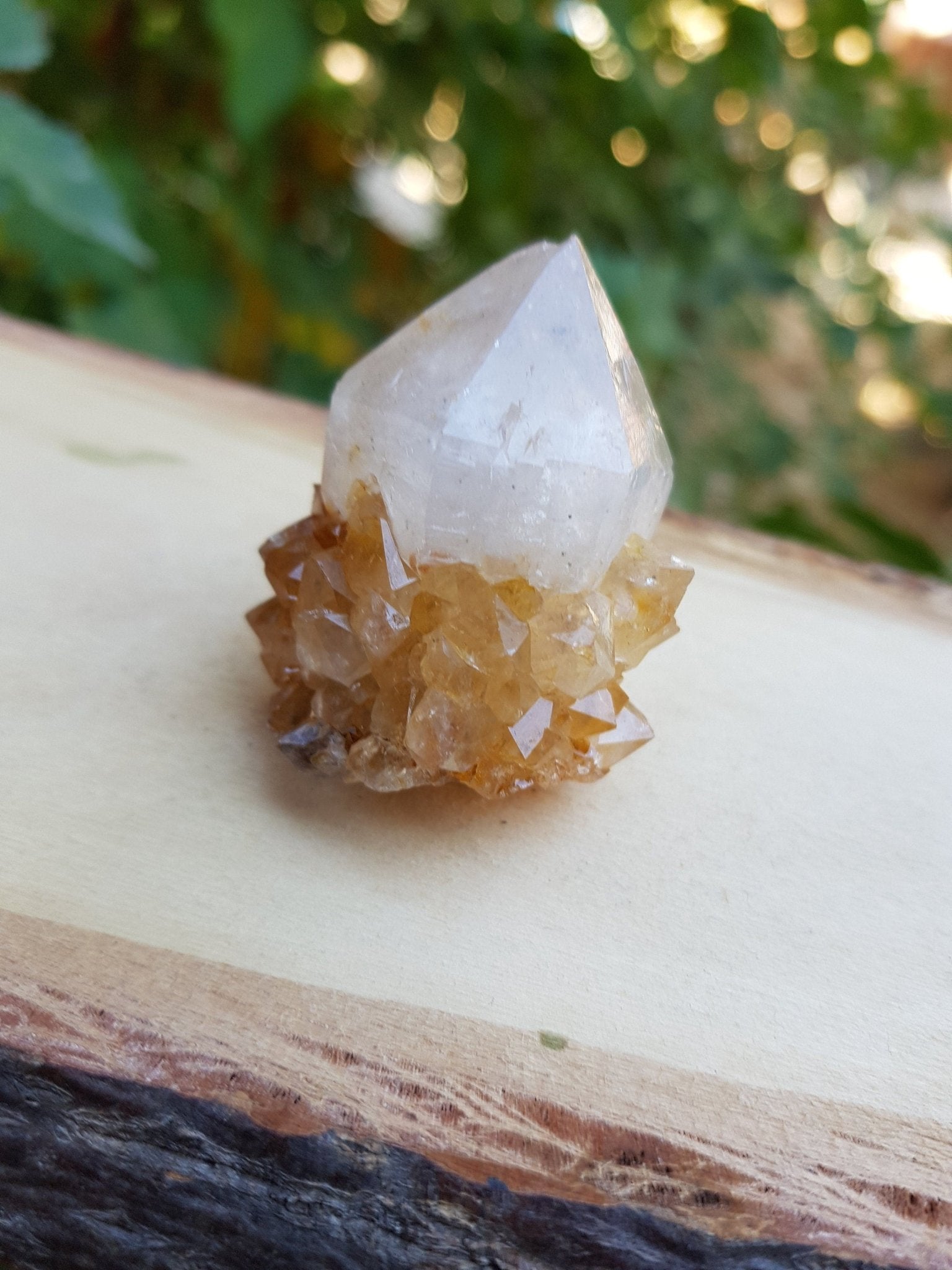 A++ Natural Quartz And Citrine Cluster Top Grade Mineral Specimen - LunarGem - 