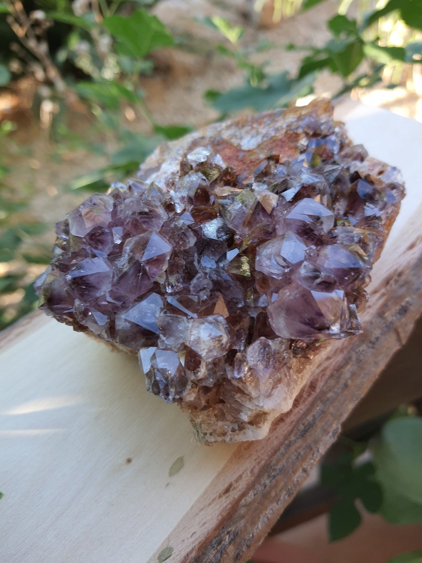 AAA Amethyst Druzy Cluster: 735gm Raw Quartz Crystal - LunarGem - 