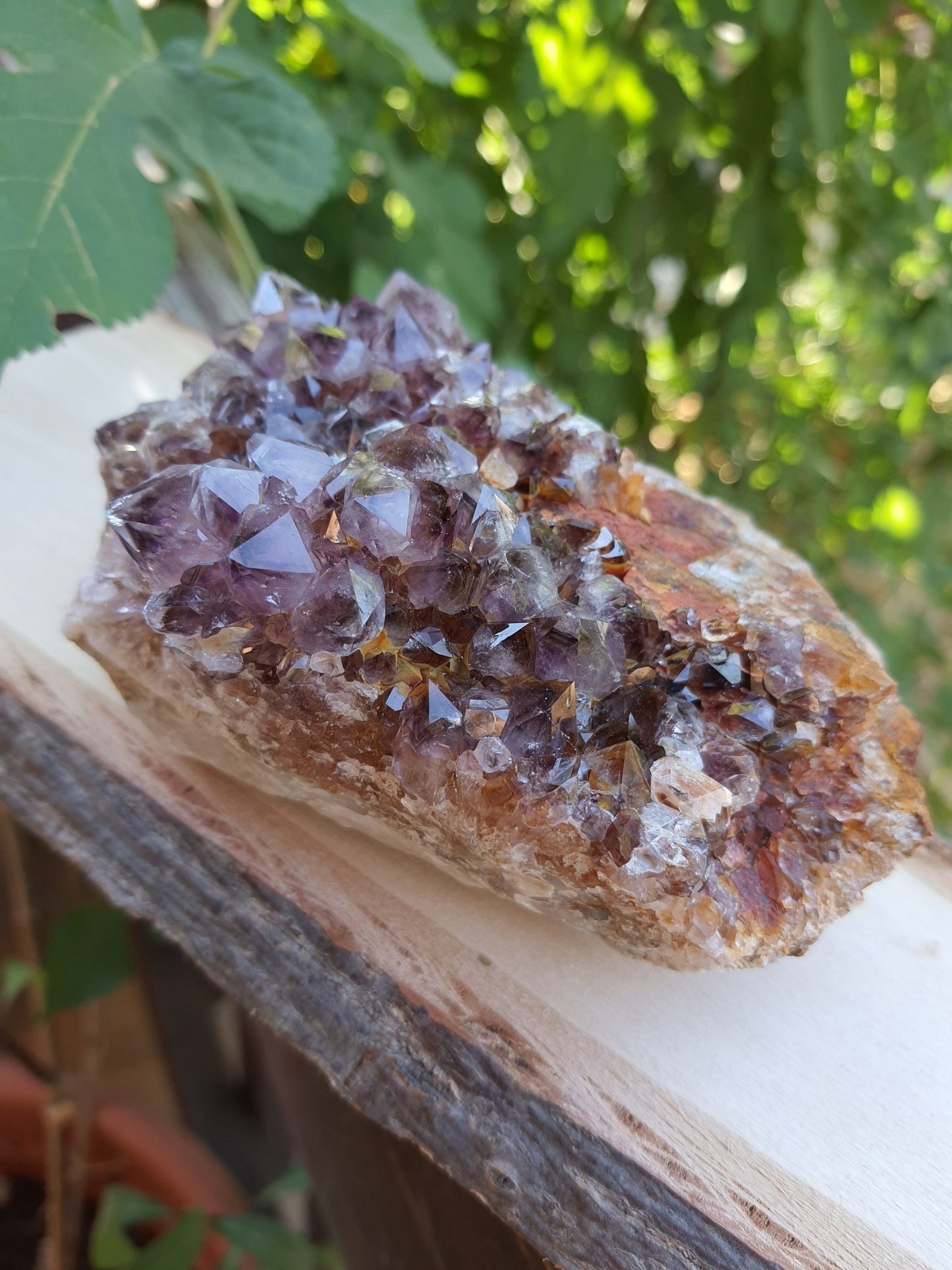 AAA Amethyst Druzy Cluster: 735gm Raw Quartz Crystal - LunarGem - 