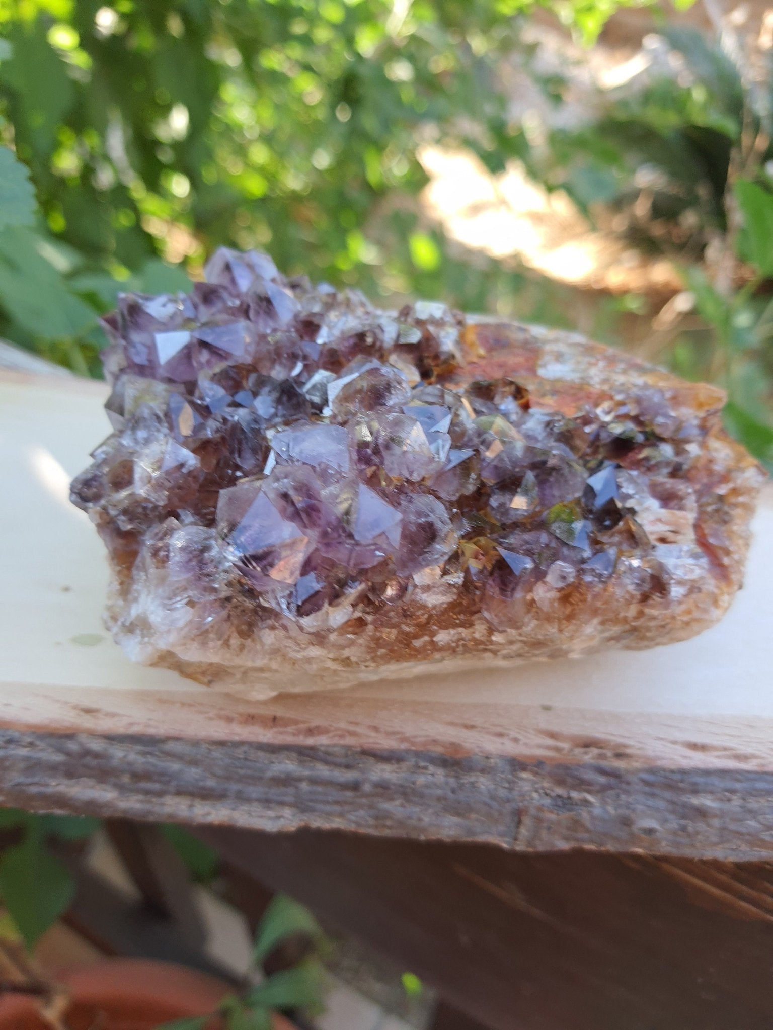 AAA Amethyst Druzy Cluster: 735gm Raw Quartz Crystal - LunarGem - 
