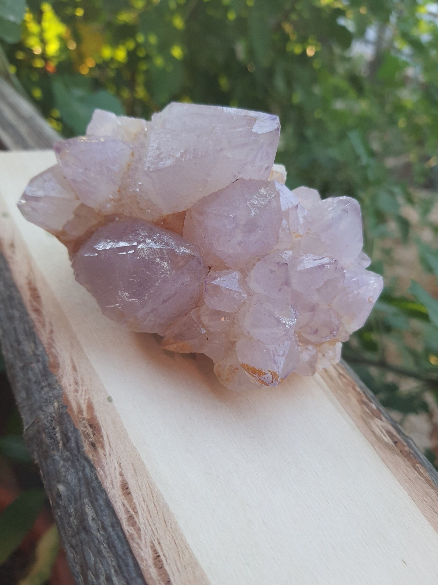 AAA Amethyst Druzy Cluster, Raw Quartz Crystal (424gm) - LunarGem - 