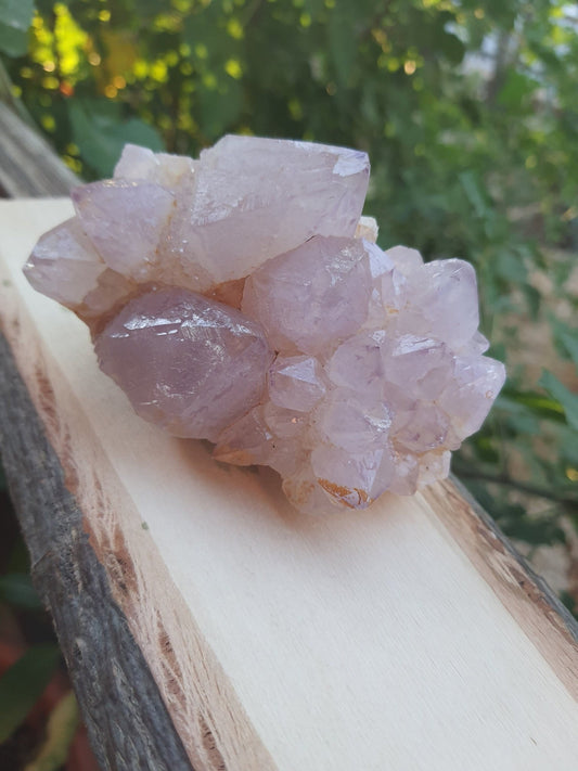 AAA Amethyst Druzy Cluster, Raw Quartz Crystal (424gm) - LunarGem - 