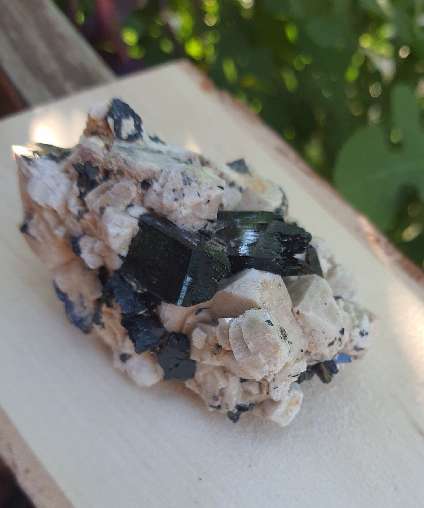 Aegirine with Orthoclase Specimen: Raw Crystal Blade from Malawi (155g) - LunarGem - 