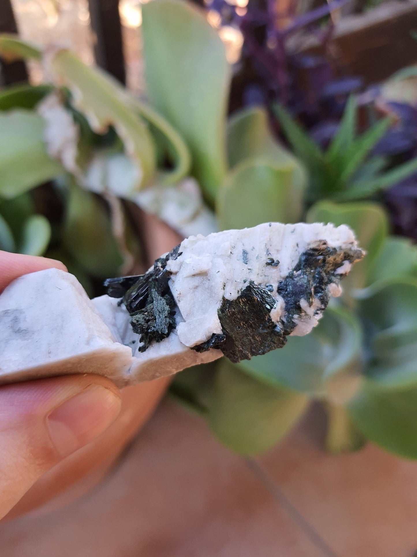 Aegirine with Orthoclase Specimen: Raw Crystal Blade from Malawi - LunarGem - 