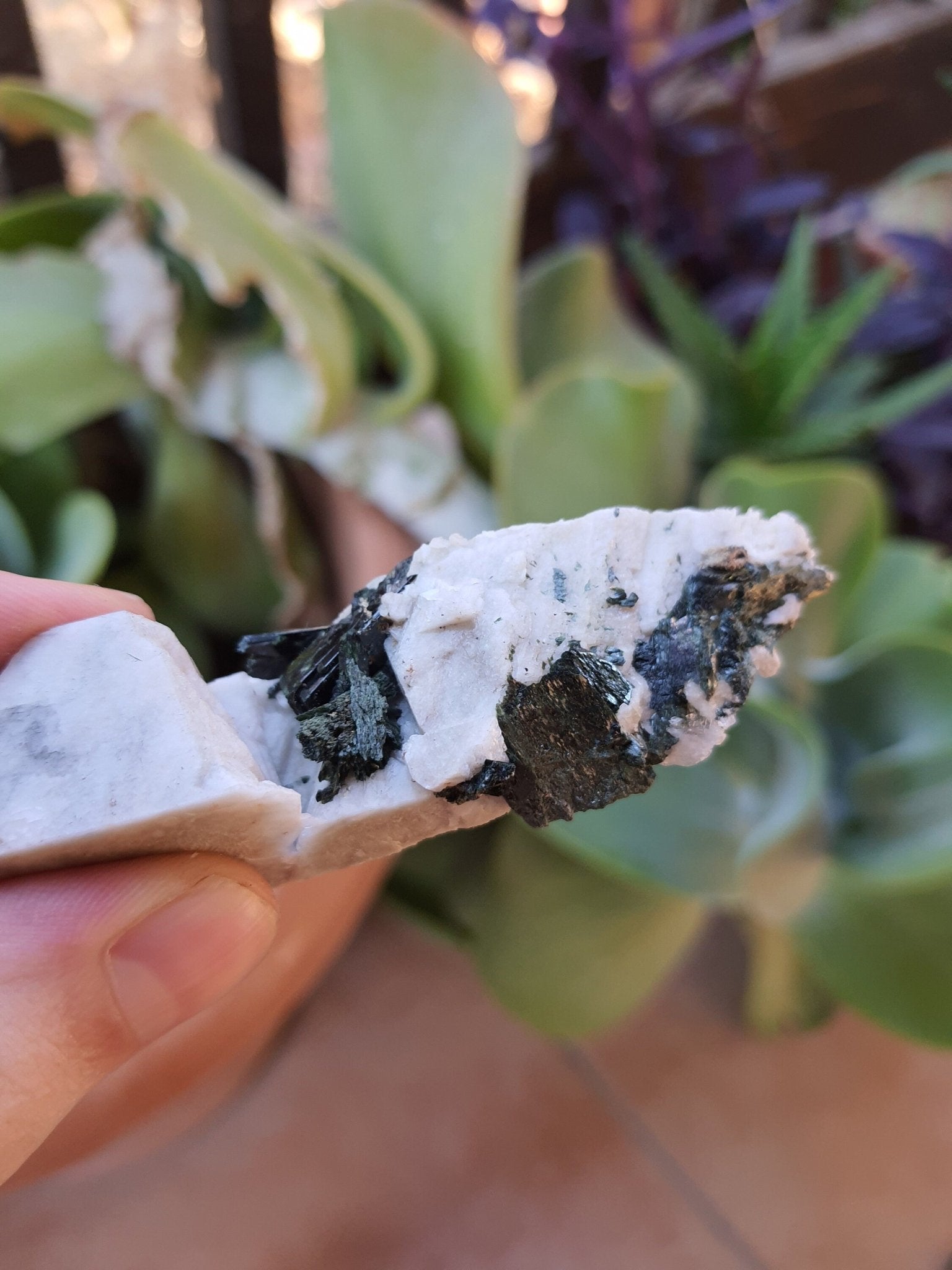 Aegirine with Orthoclase Specimen: Raw Crystal Blade from Malawi - LunarGem - 