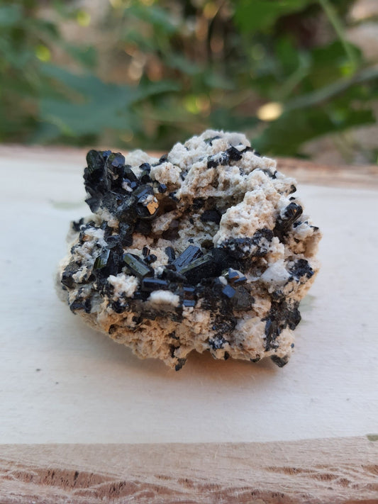 Aegirine with Orthoclase Specimen: Raw Crystal Blade from Malawi - LunarGem - 