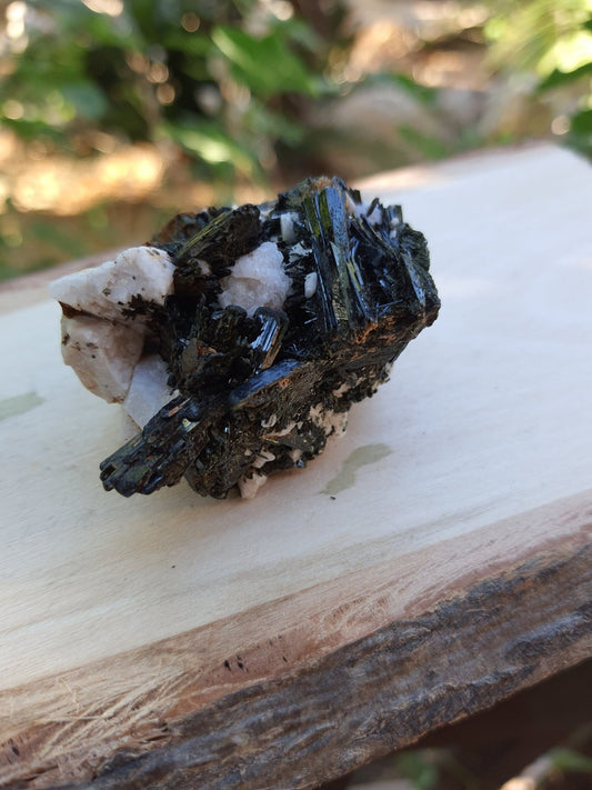 Aegirine with Orthoclase Specimen: Raw Crystal Blade from Malawi - LunarGem - 