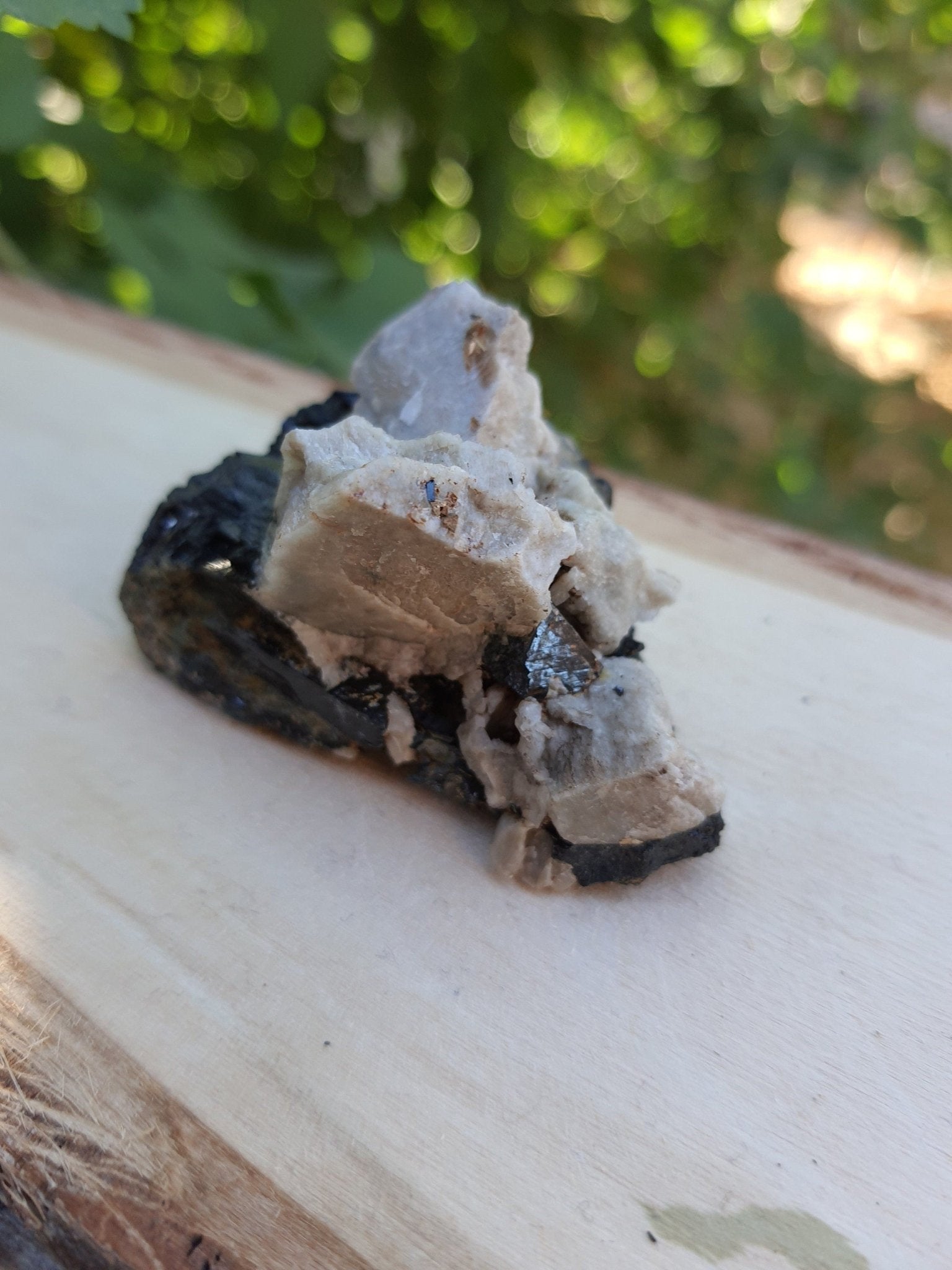 Aegirine with Orthoclase Specimen: Raw Crystal Blade from Malawi - LunarGem - 