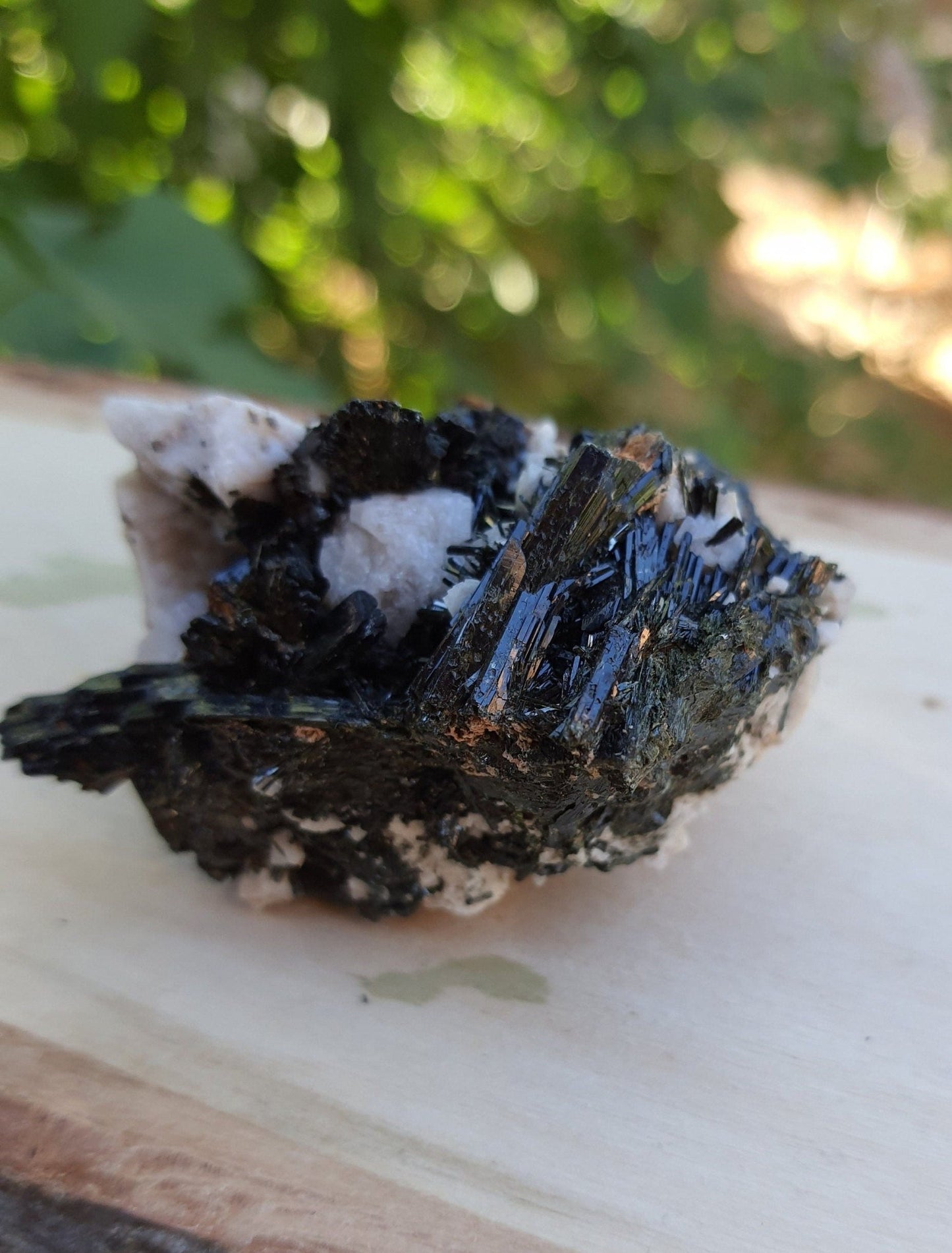 Aegirine with Orthoclase Specimen: Raw Crystal Blade from Malawi - LunarGem - 