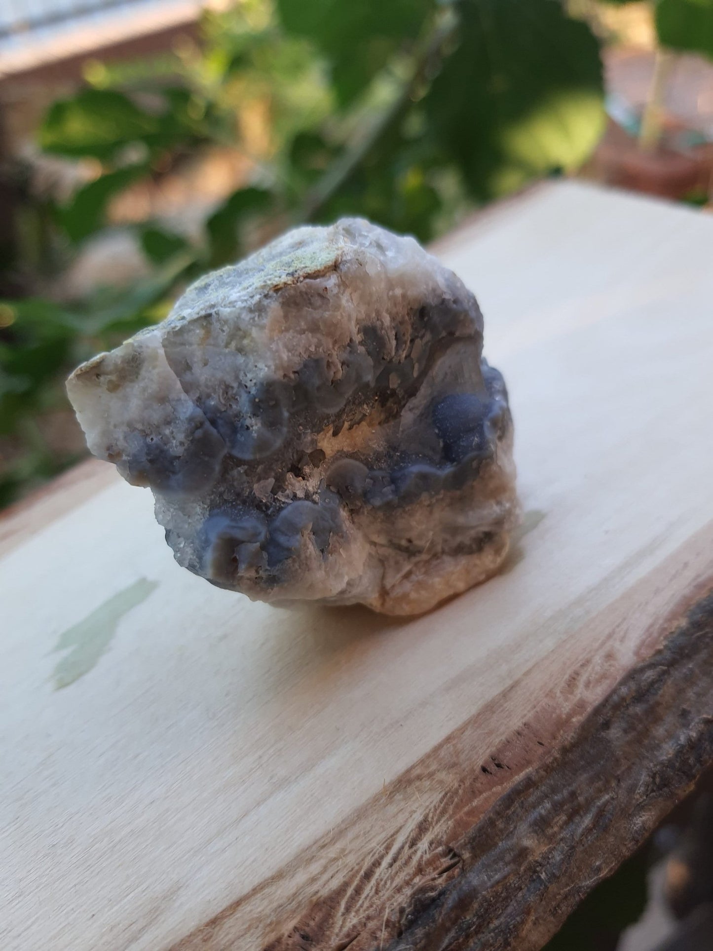 Blue Lace Agate Cluster: Sparkly Druzy Geode (91g) - LunarGem - 