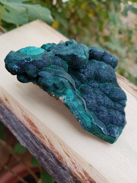 Botryoidal Malachite Specimen: 228g Raw Congo Mineral - LunarGem - 
