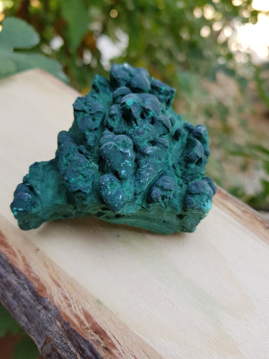 Botryoidal Malachite Specimen: Raw Congo Mineral (203g) - LunarGem - 