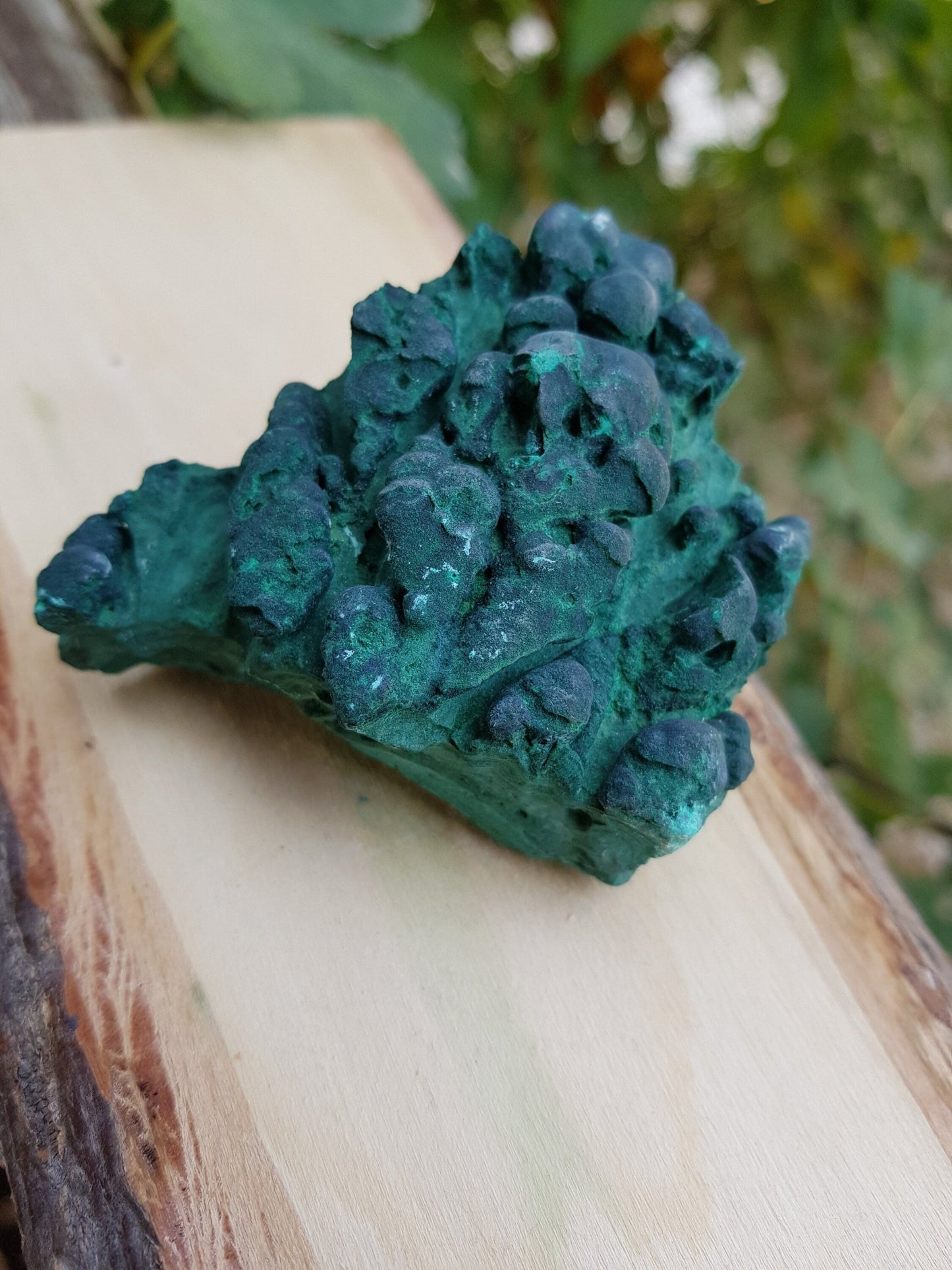 Botryoidal Malachite Specimen: Raw Congo Mineral (203g) - LunarGem - 