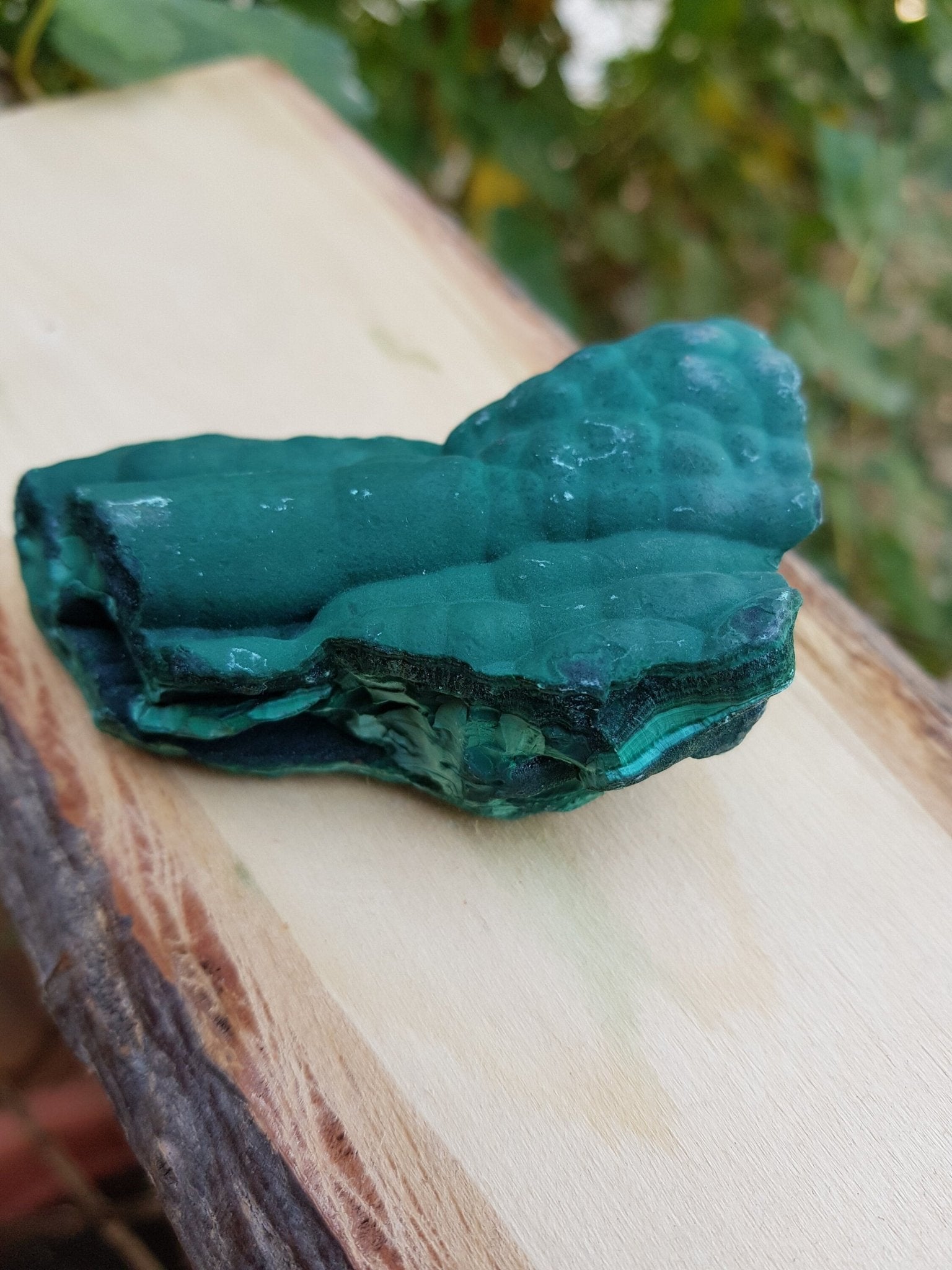 Botryoidal Malachite Specimen: Raw Congo Mineral (211g) - LunarGem - 