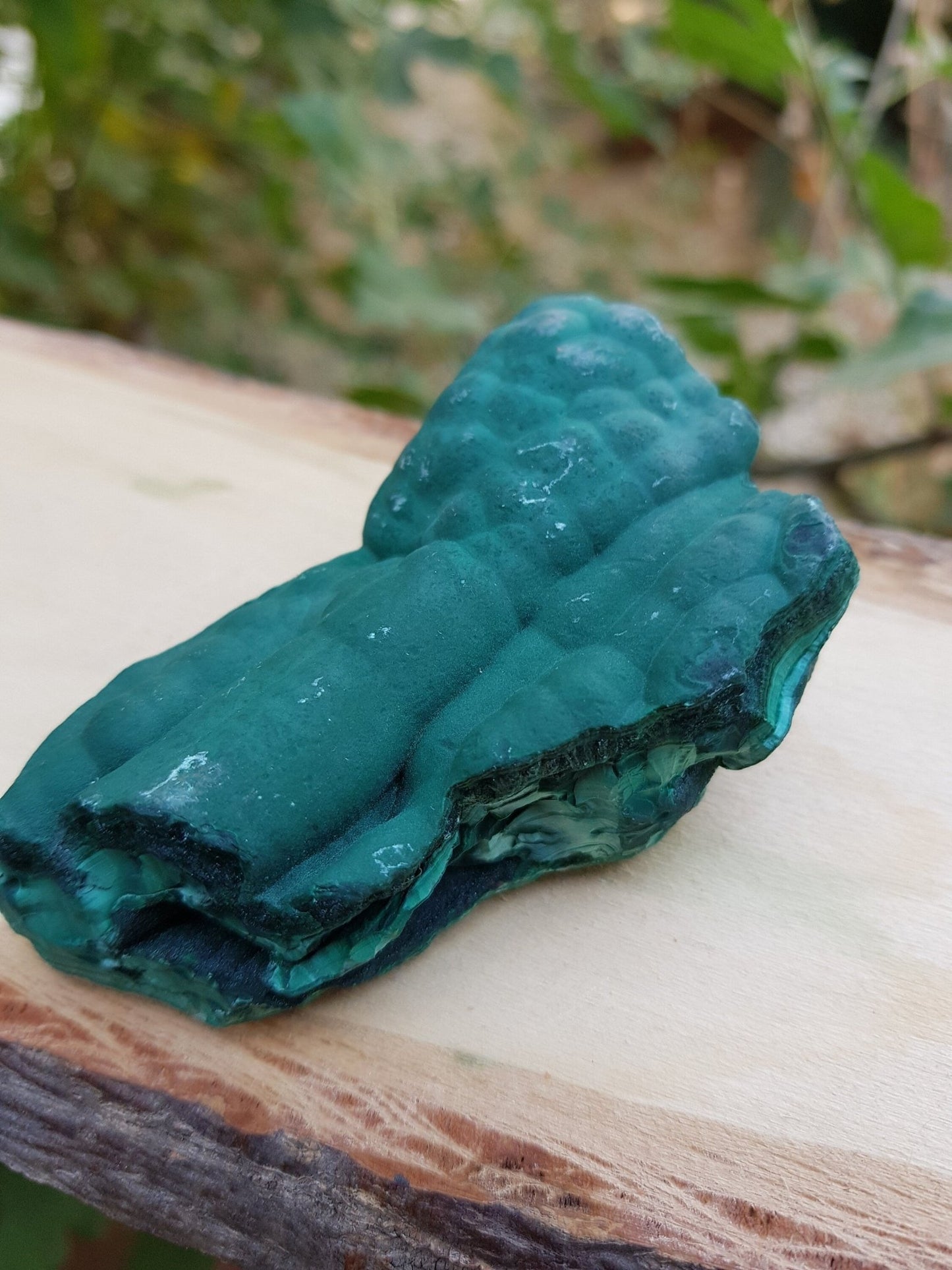 Botryoidal Malachite Specimen: Raw Congo Mineral (211g) - LunarGem - 