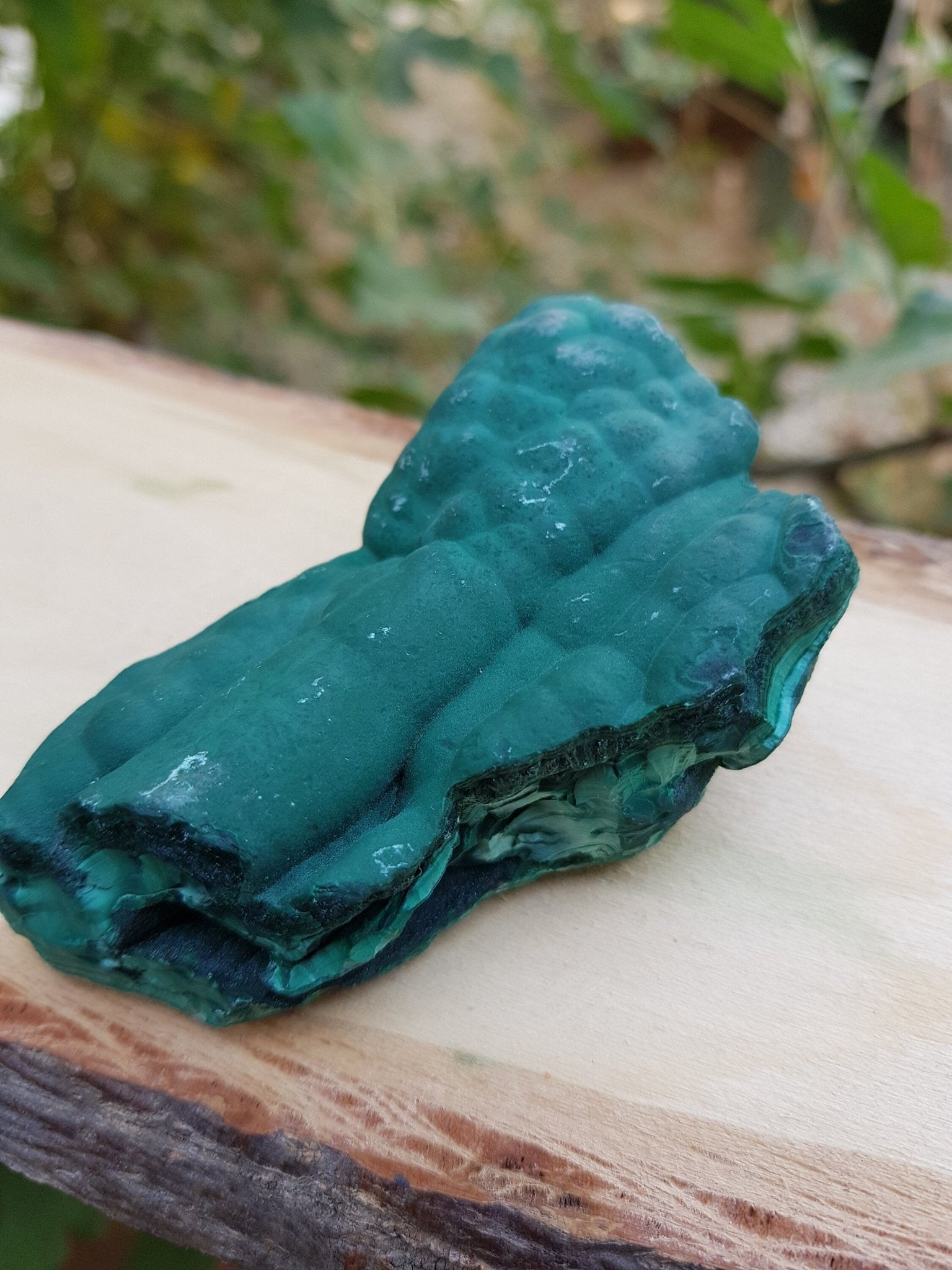 Botryoidal Malachite Specimen: Raw Congo Mineral (211g) - LunarGem - 