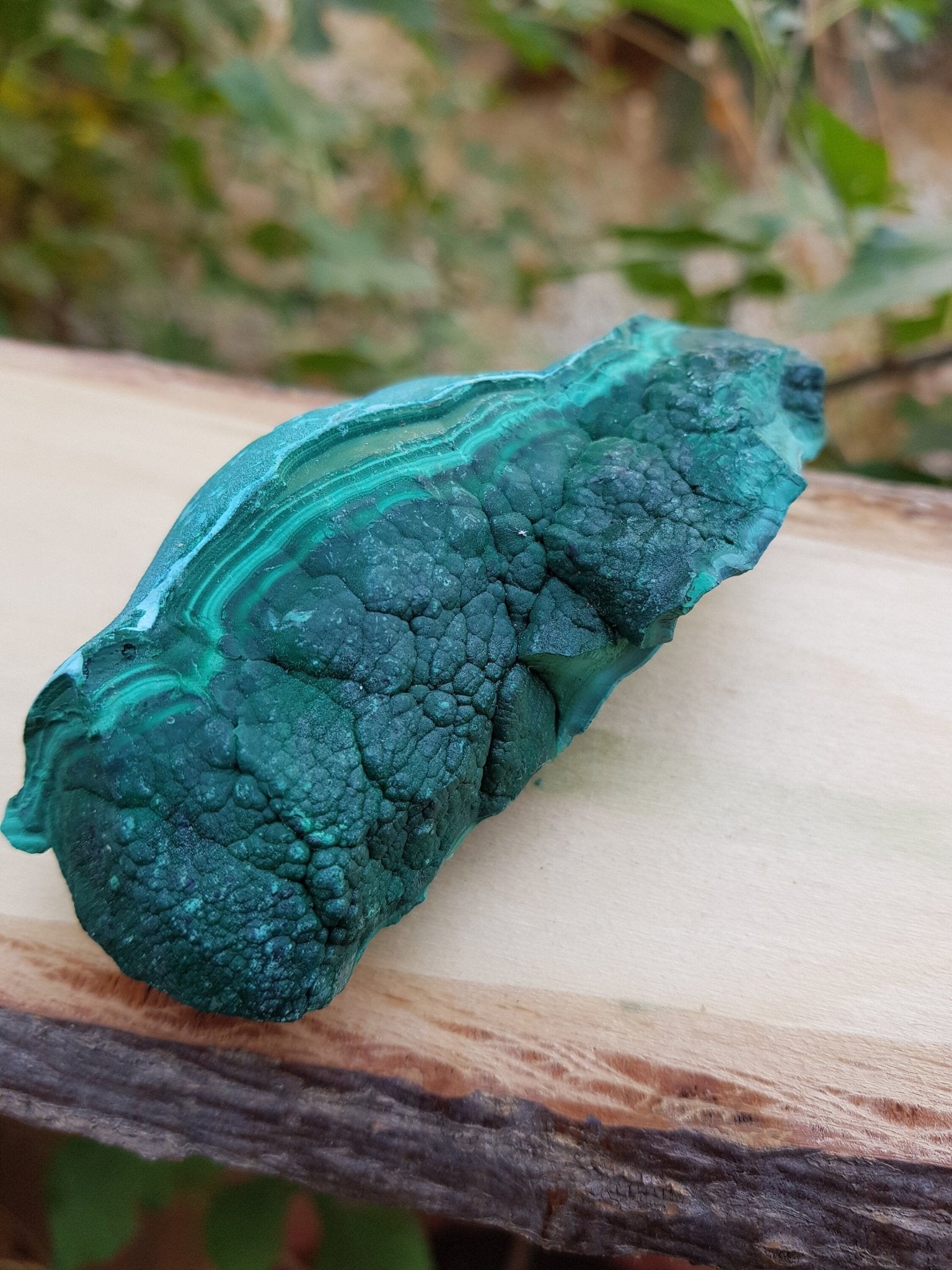 Botryoidal Malachite Specimen: Raw Congo Mineral (278g) - LunarGem - 