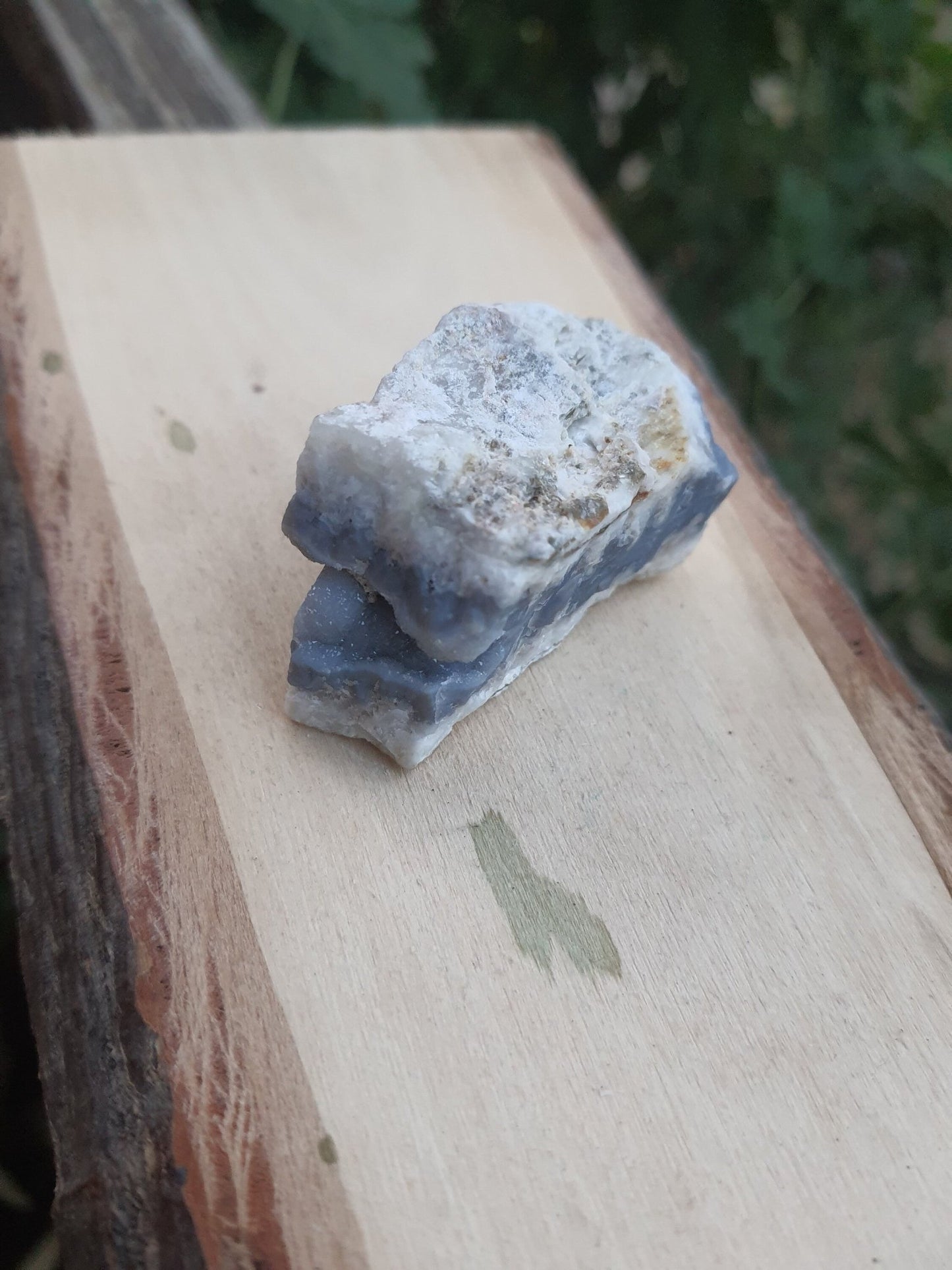 Druzy Blue Lace Agate Cluster, Raw Crystal Geode (66g) - LunarGem - 