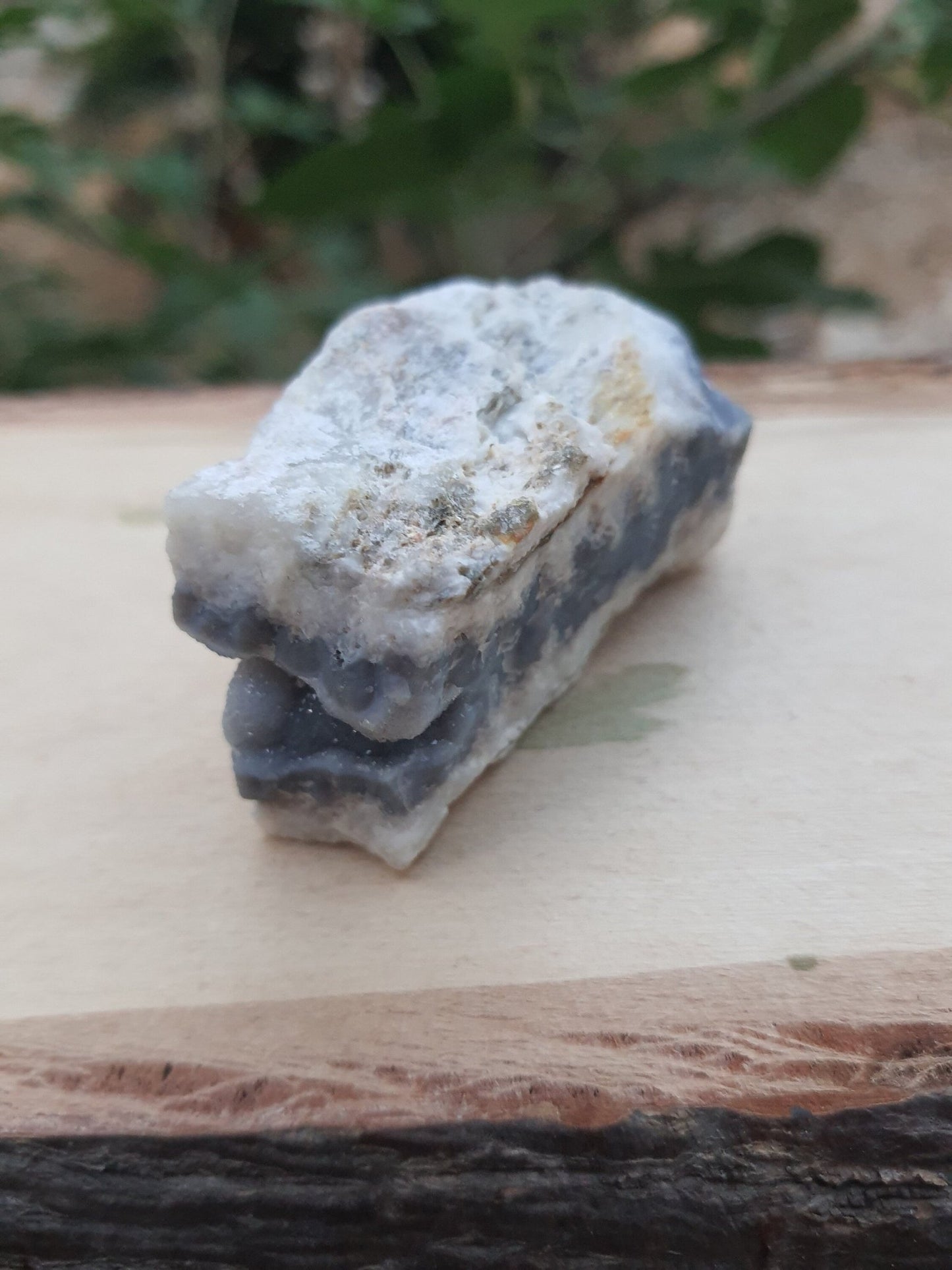 Druzy Blue Lace Agate Cluster, Raw Crystal Geode (66g) - LunarGem - 