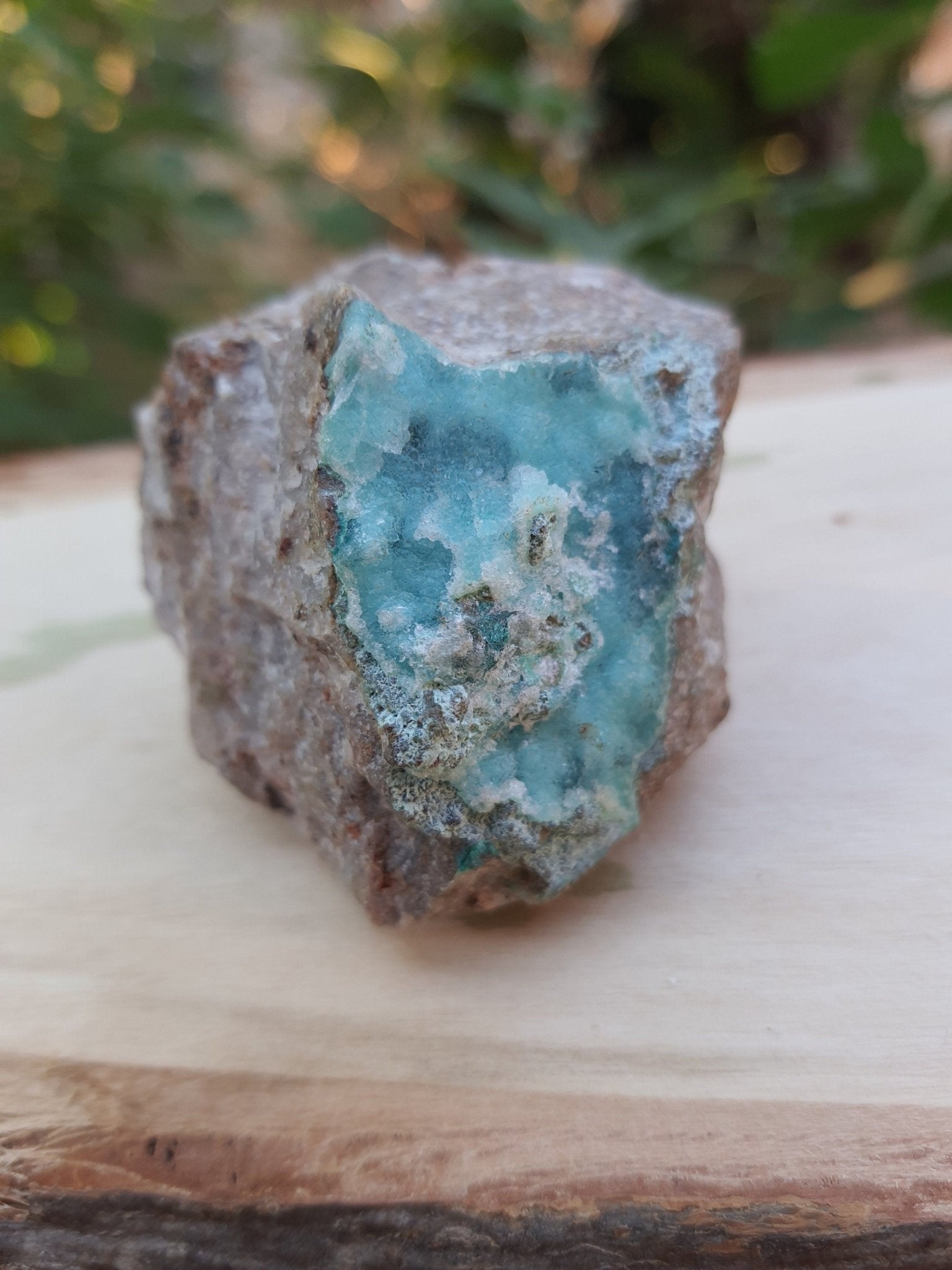Druzy Chrysocolla Specimen Blue Mineral Specimen 100g - LunarGem - 