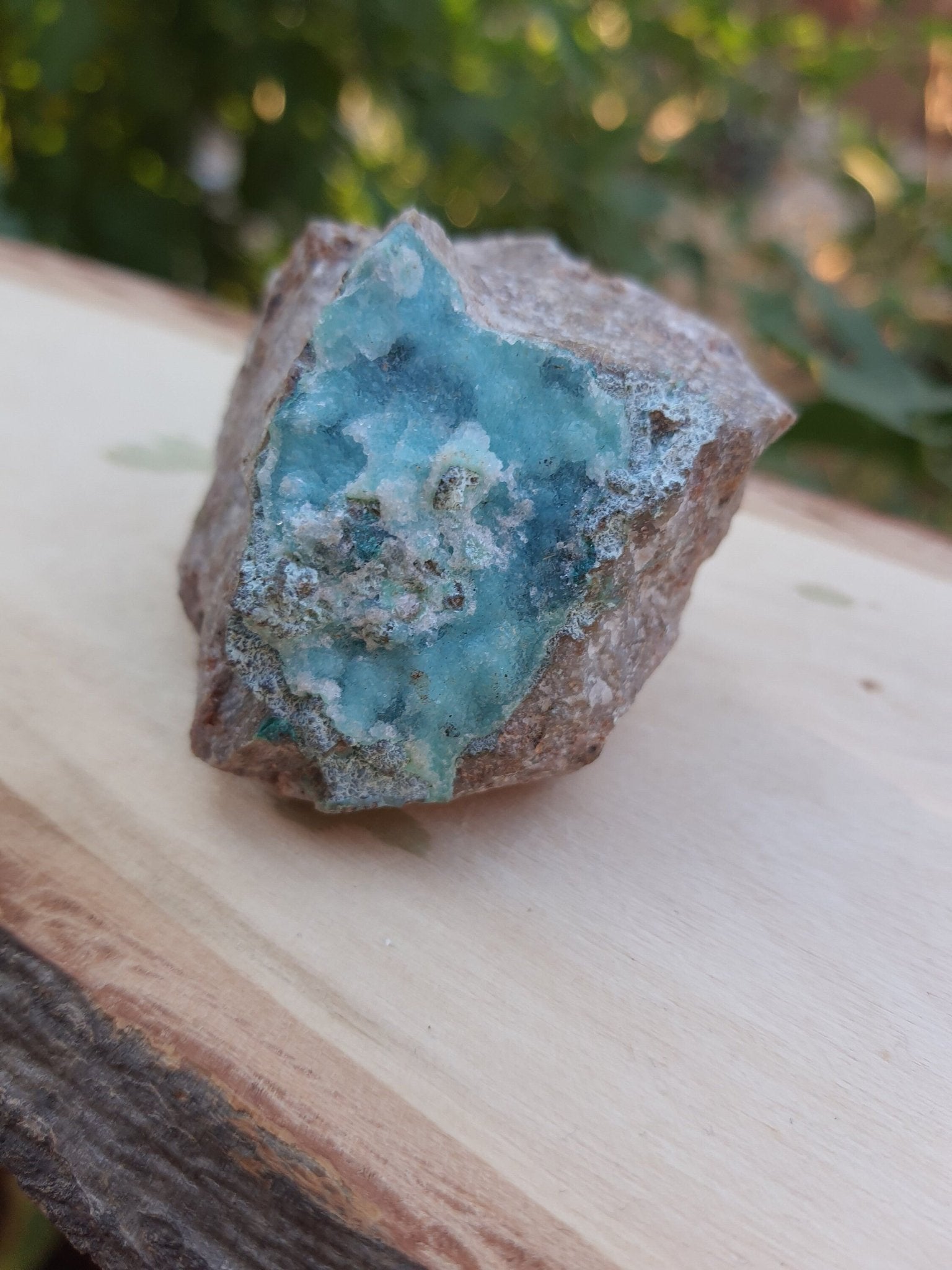 Druzy Chrysocolla Specimen Blue Mineral Specimen 100g - LunarGem - 