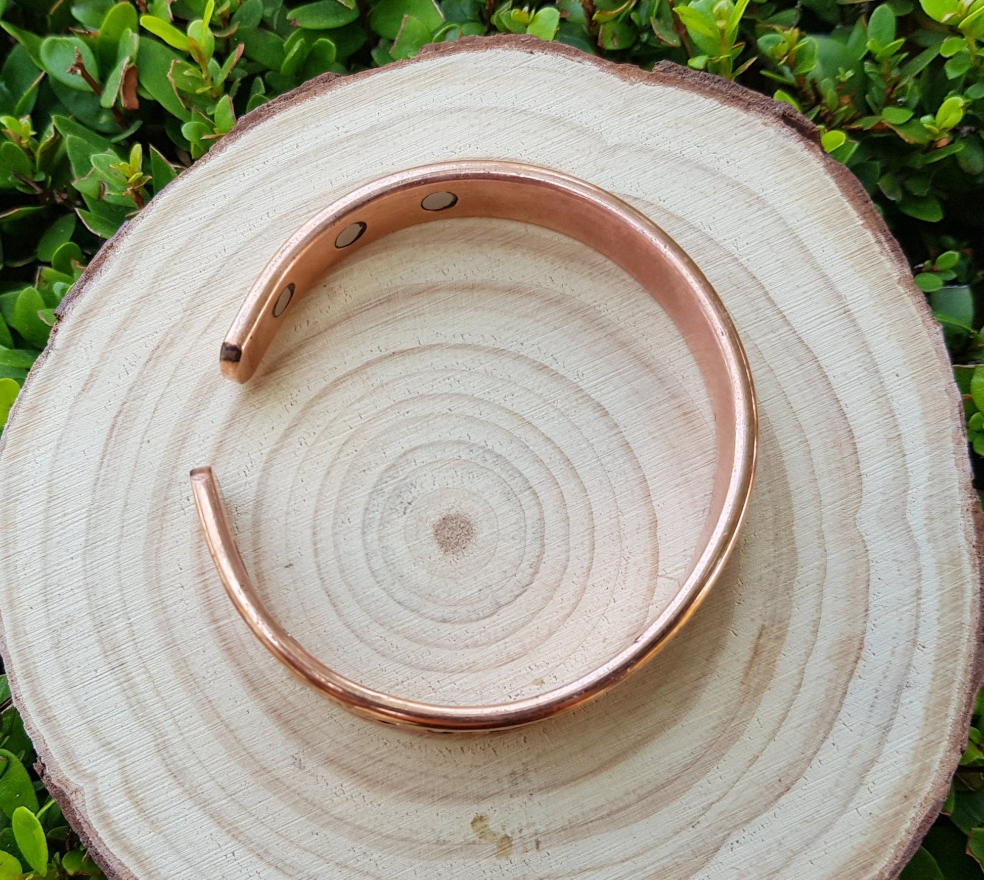 Etched Pure Copper Cuff Bracelet: Adjustable Celtic Design - LunarGem - Bracelets