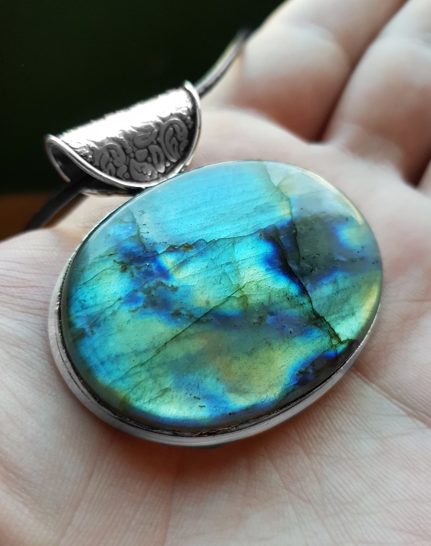 Top Grade Labradorite Pendant In Sterling Silver Statement Pendant Boho Jewellery GypsyJewelry Unique Gift For Women One Of A Kind Jewellery