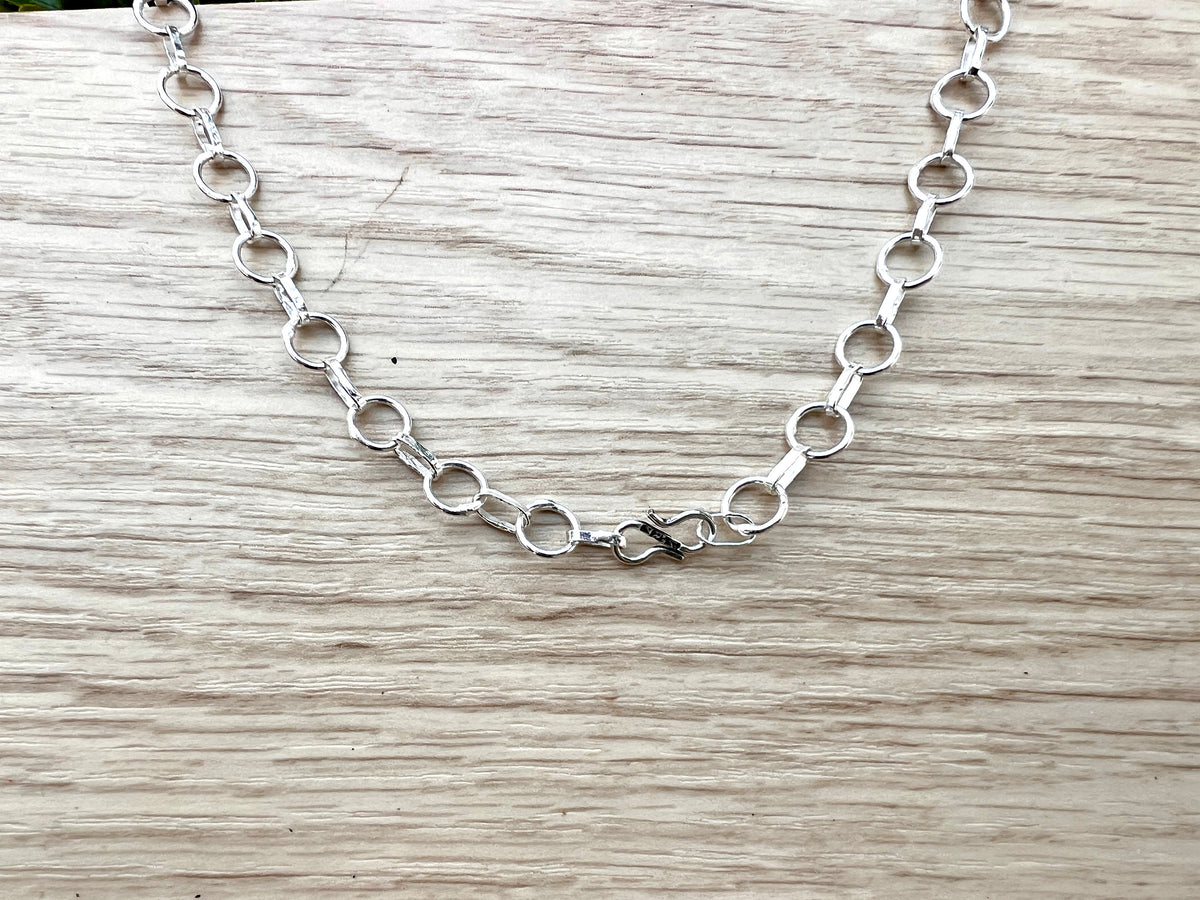 Raw Black Tourmaline Statement Necklace In Sterling Silver, 11 Stones, Multi Stone Necklace, Crystal Necklace