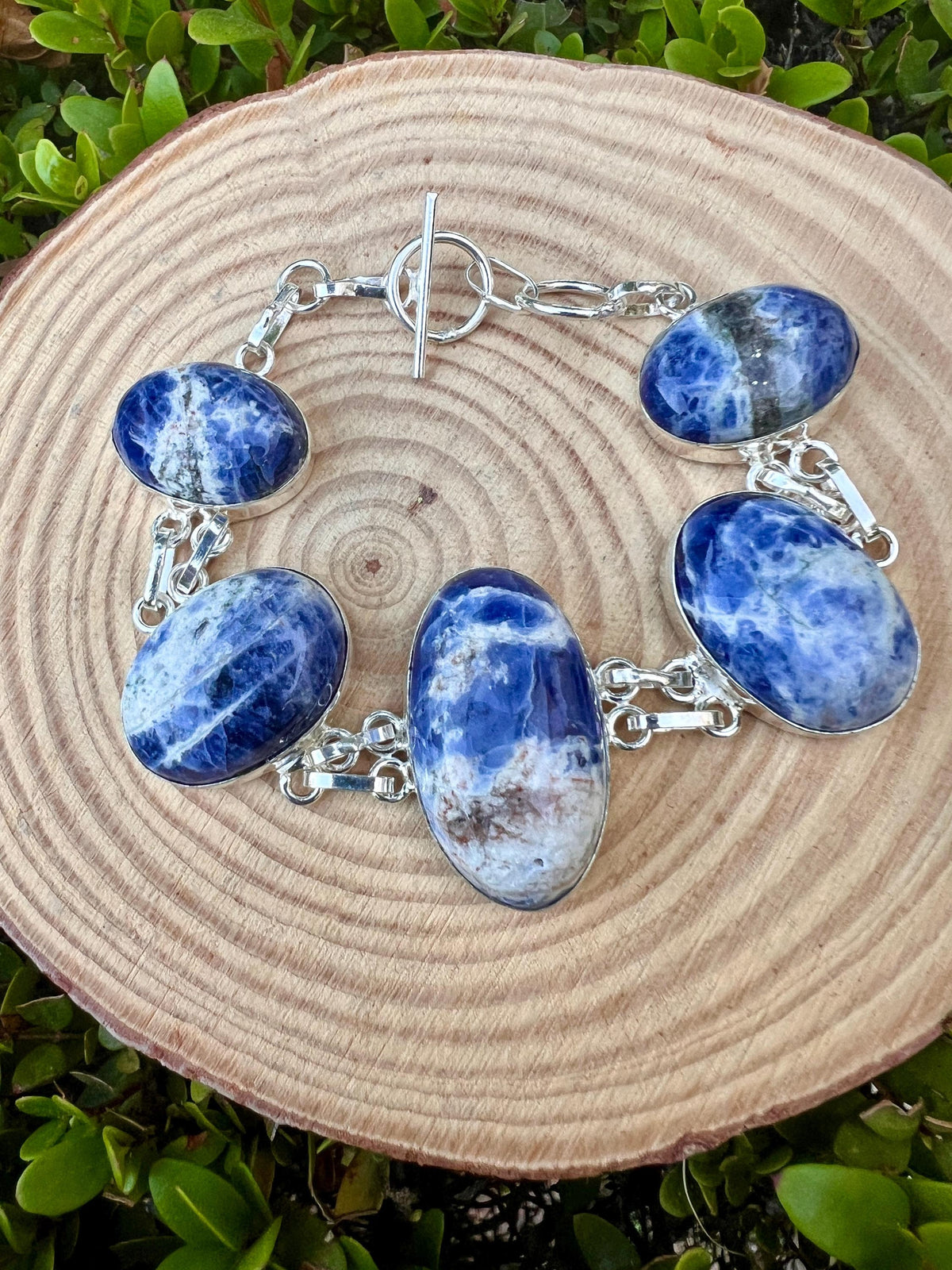 Multi Stone Bracelet In Sterling Silver