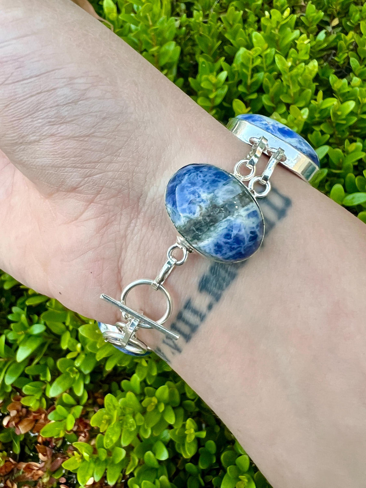 Adjustable Sodalite Bracelet In Sterling Silver Multi Stone Bracelet GypsyJewelry