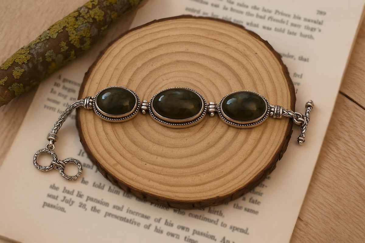 Labradorite Bracelet In Sterling Silver